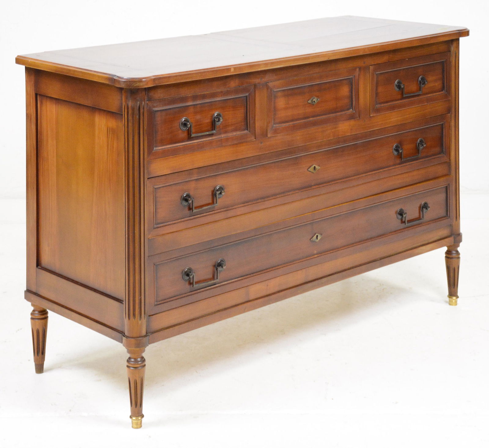 French Louis XVI Style Chest in Cherry (1 of 4)