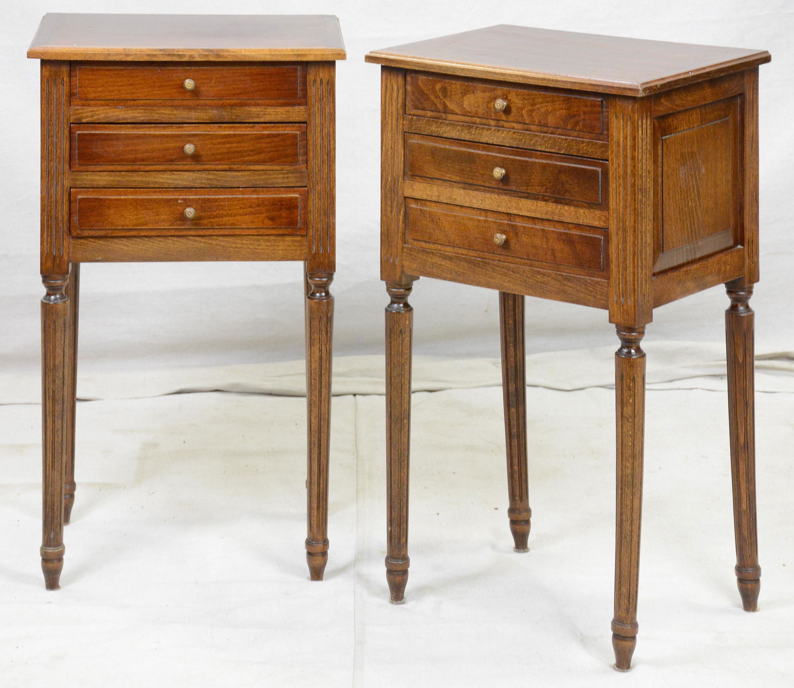 Pair of French Louis XVI Style Night Stands (1 of 3)
