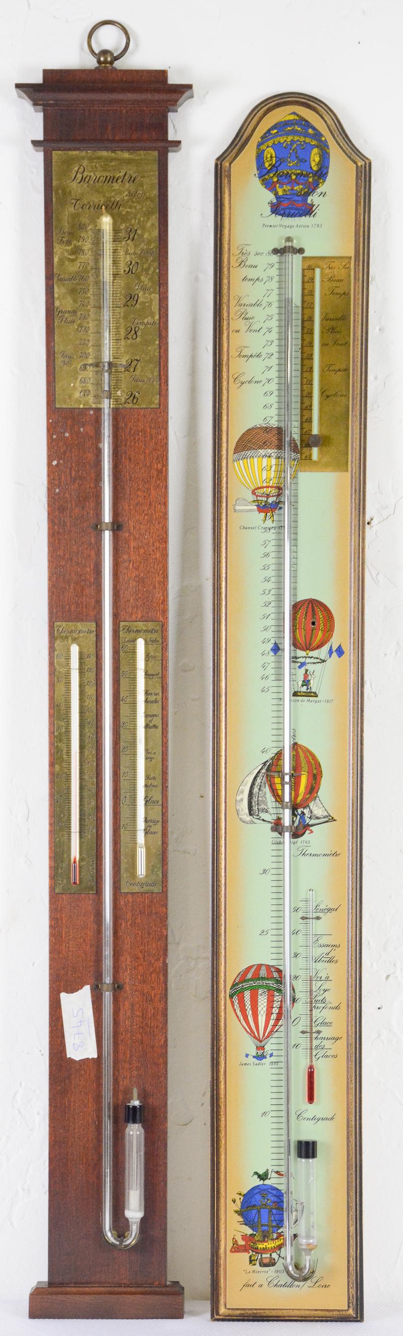 2 French Barometers In Beech (1 of 5)