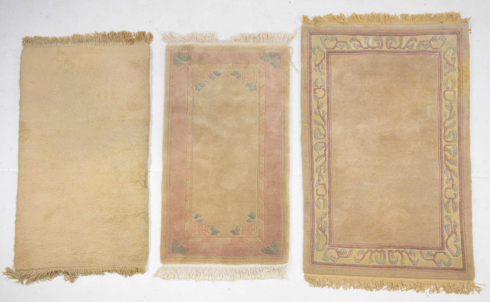 3 European Hall / Throw Rugs: 3 European Hall / Throw Rugs - 5'3 x 3 (measurements for largest only)