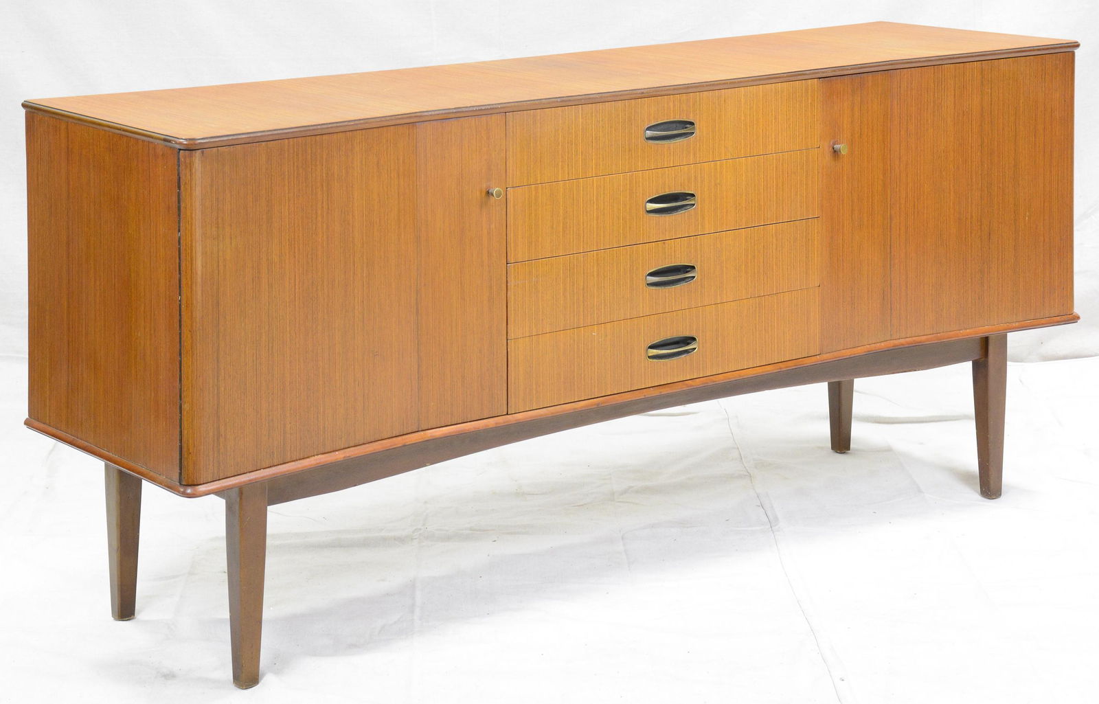 Mid Century Modern Teak Sideboard with Concave Front (1 of 5)