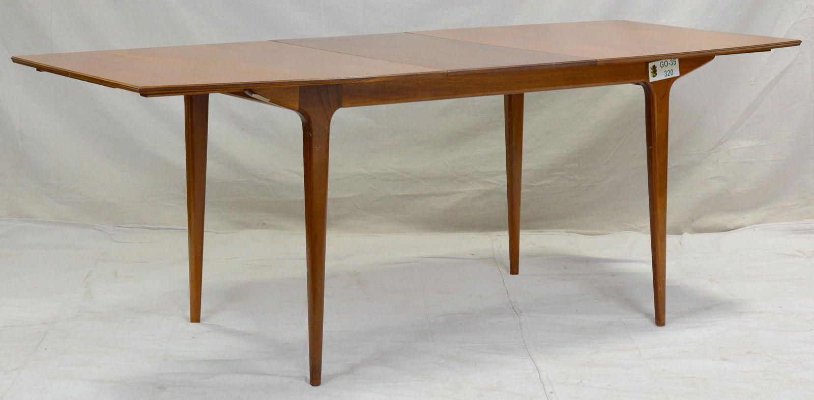Teak Mid Century Modern Dining Table With Leaf (1 of 4)