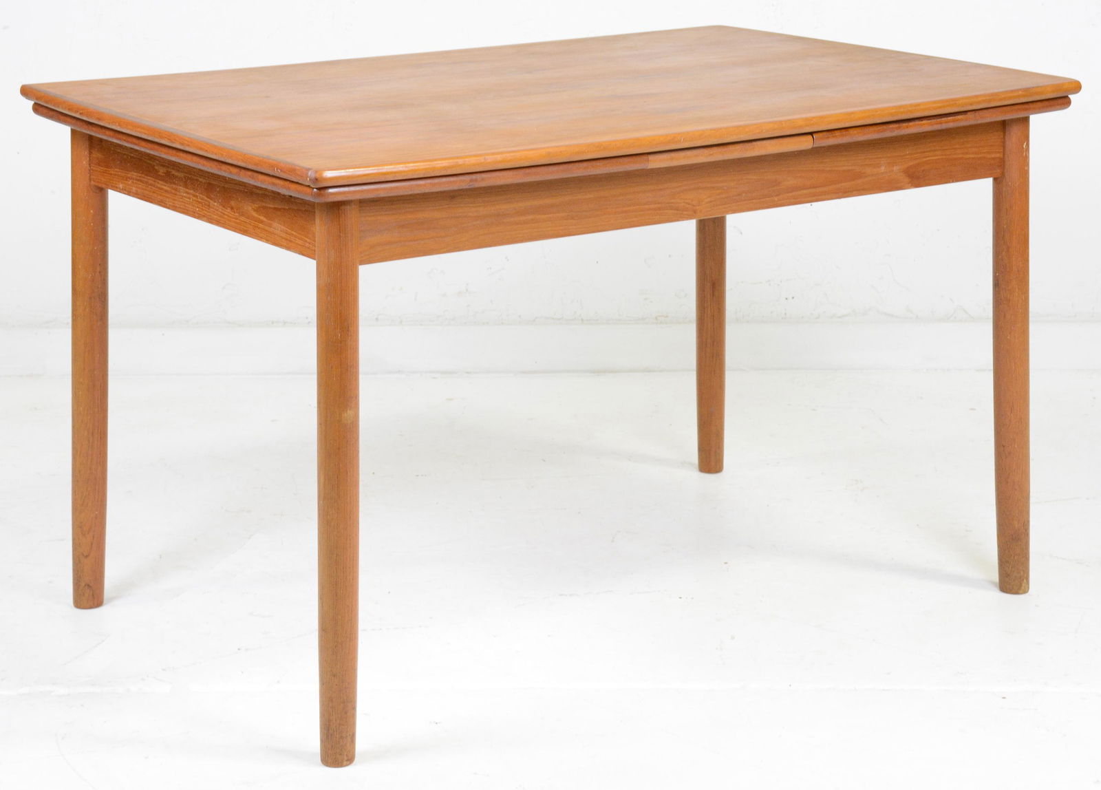 Danish Modern Draw Leaf Teak Mid Century Dining Table (1 of 3)