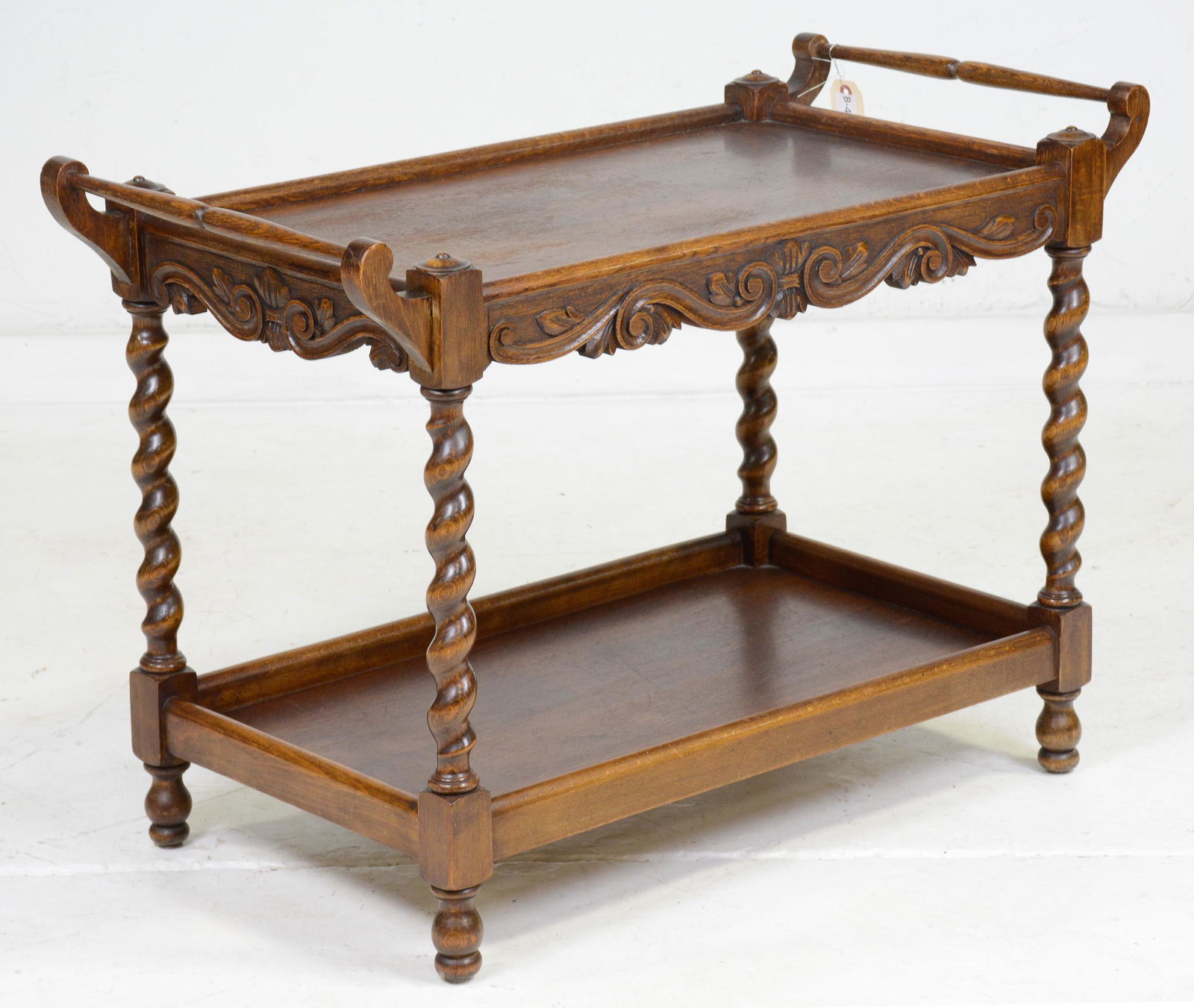 Carved Oak Barley Twist Table (1 of 3)