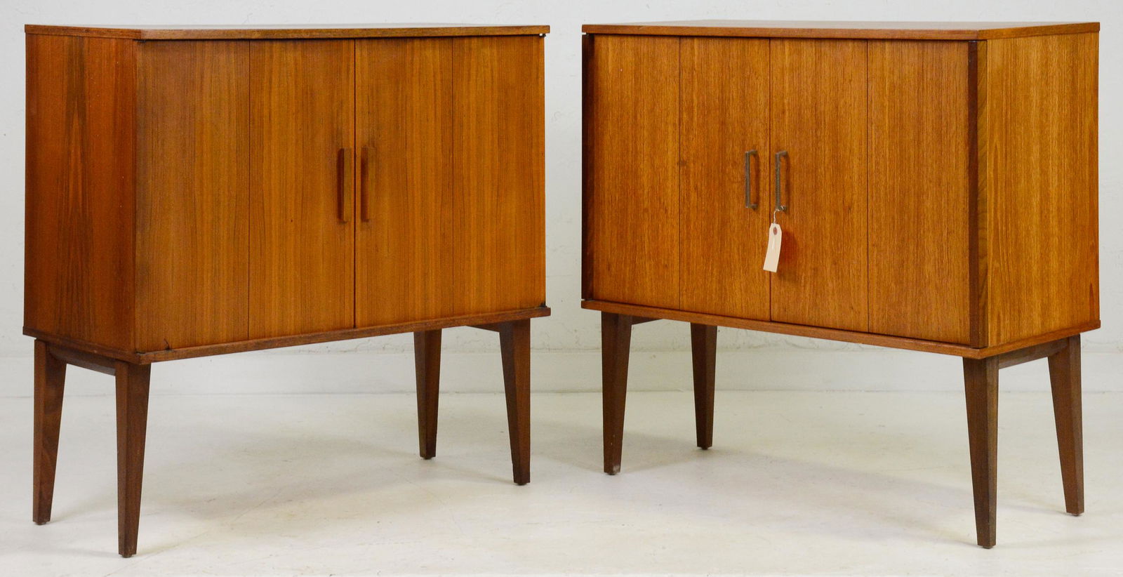2 Teak Mid Century Modern Cabinet  With Bifold Doors (1 of 6)