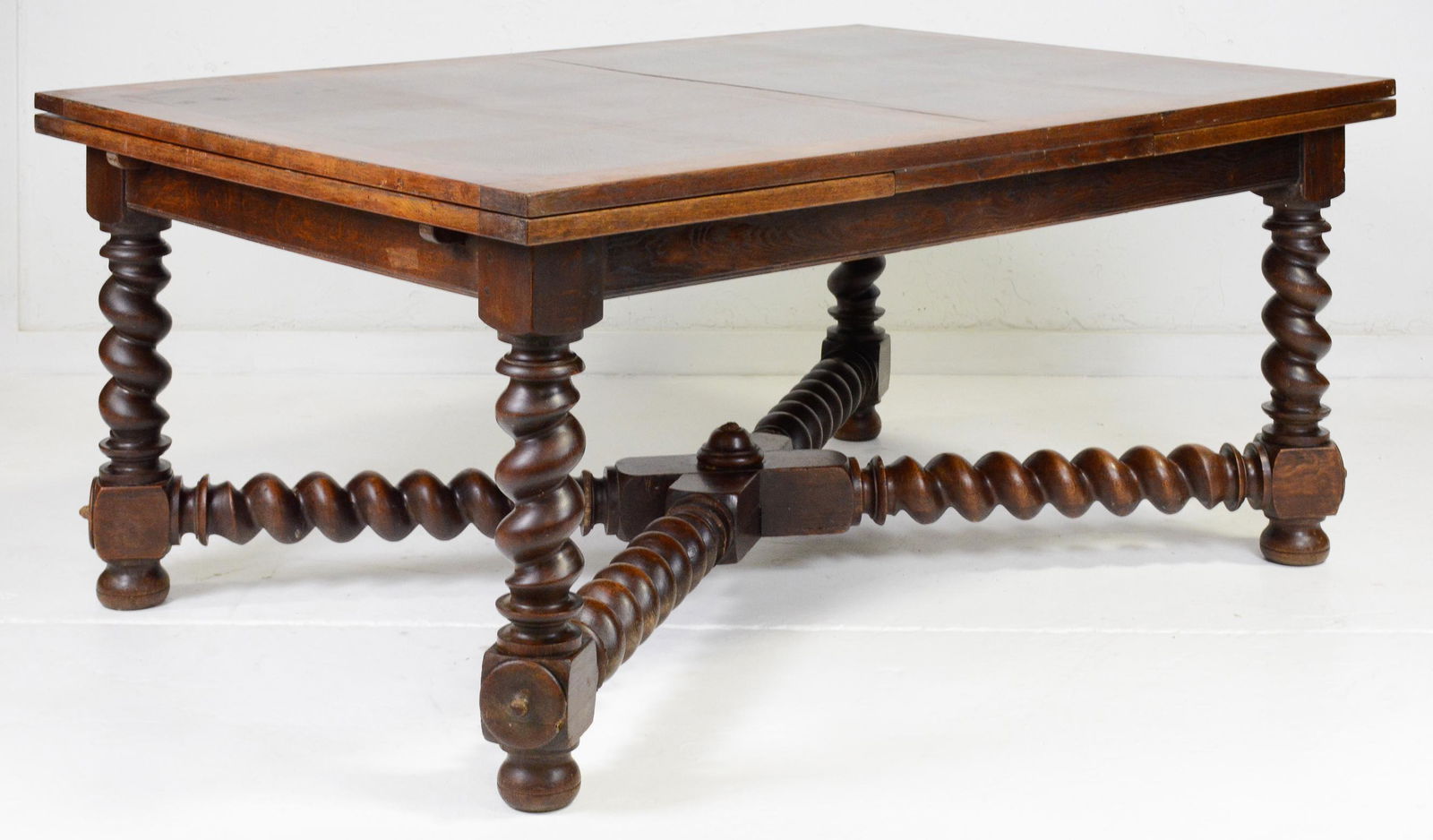 Louis XIII Style Large Oak Barley Twist Table (1 of 3)