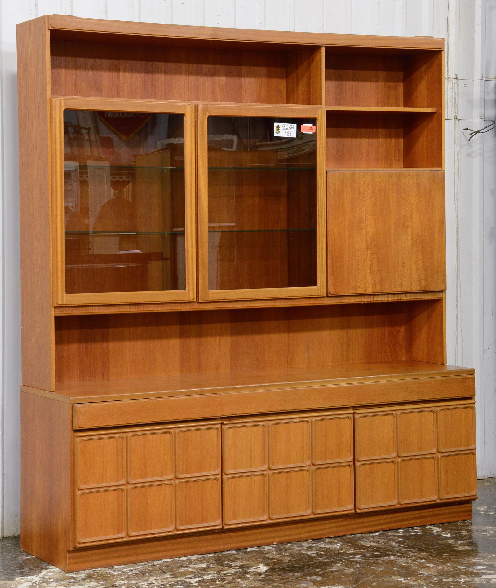Mid Century Teak Wall Unit / Cabinet By McIntosh (1 of 5)
