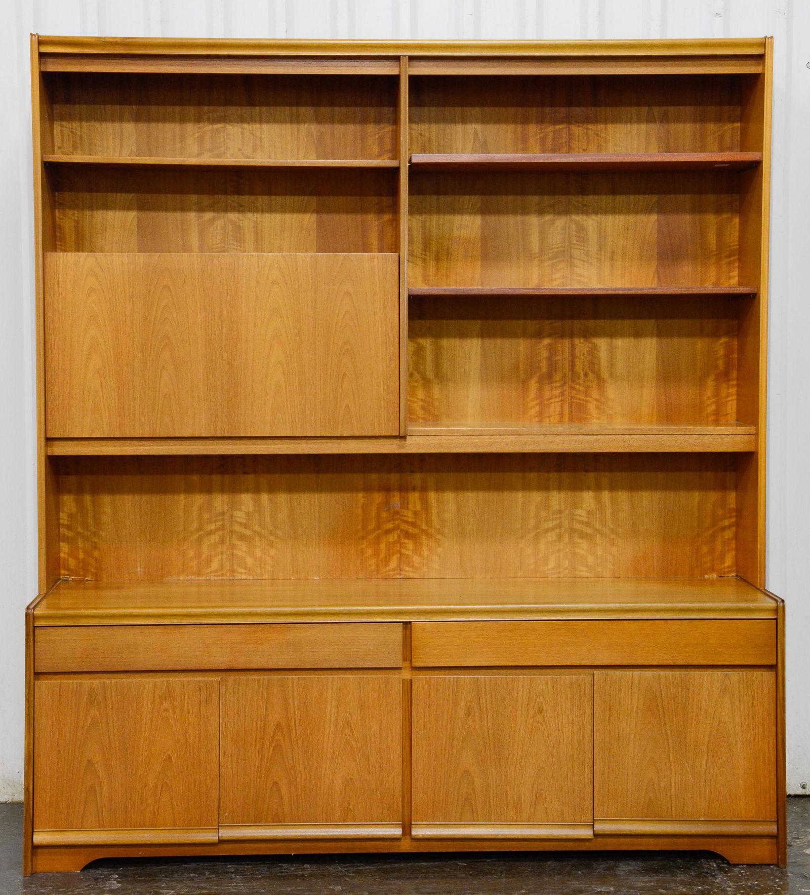 Mid Century Teak Wall Unit / Cabinet By Lawrence (1 of 6)