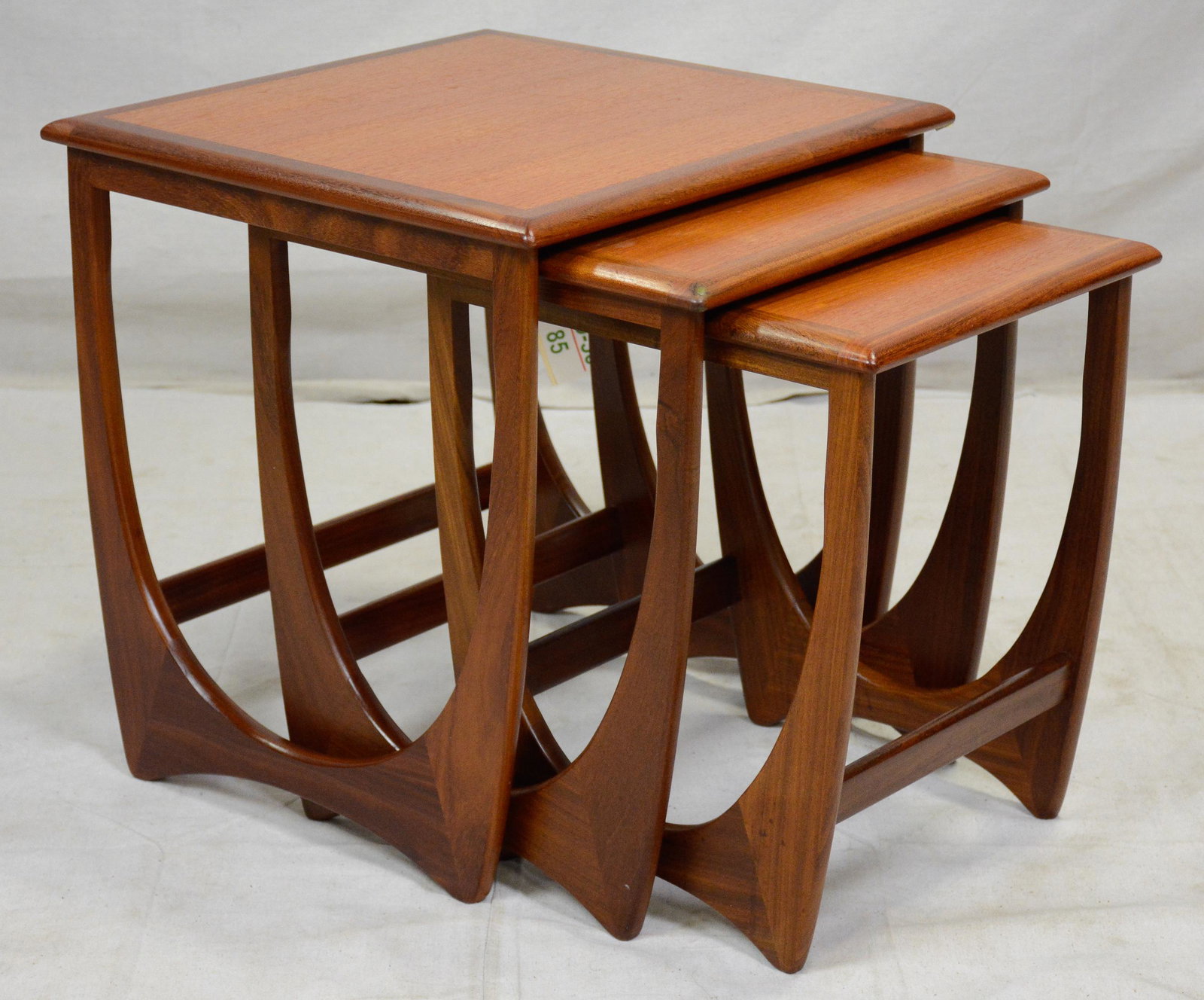Mid Century Modern Astro Nest by G-Plan #1: This Danish Modern Style Teak nest is British and made by Mid Century Modern Furniture Maker G Plan ( Gplan ) - 21 tall x 20 wide x 20 deep