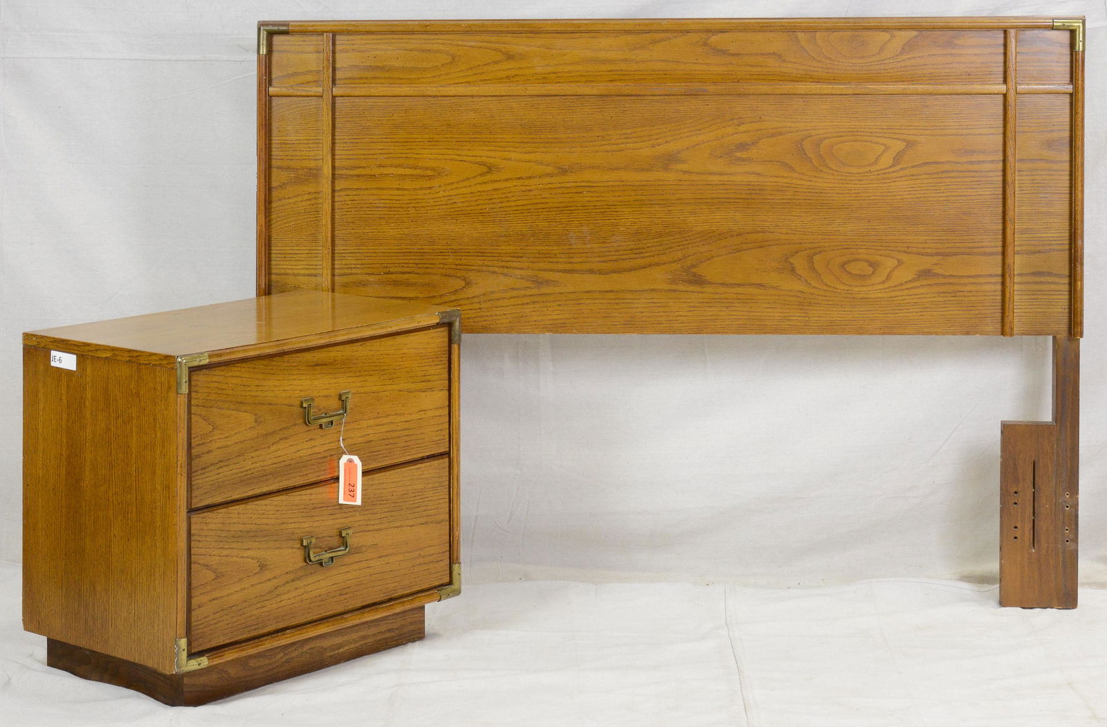 Bassett Mid Century  Headboard & Night Stand (1 of 2)