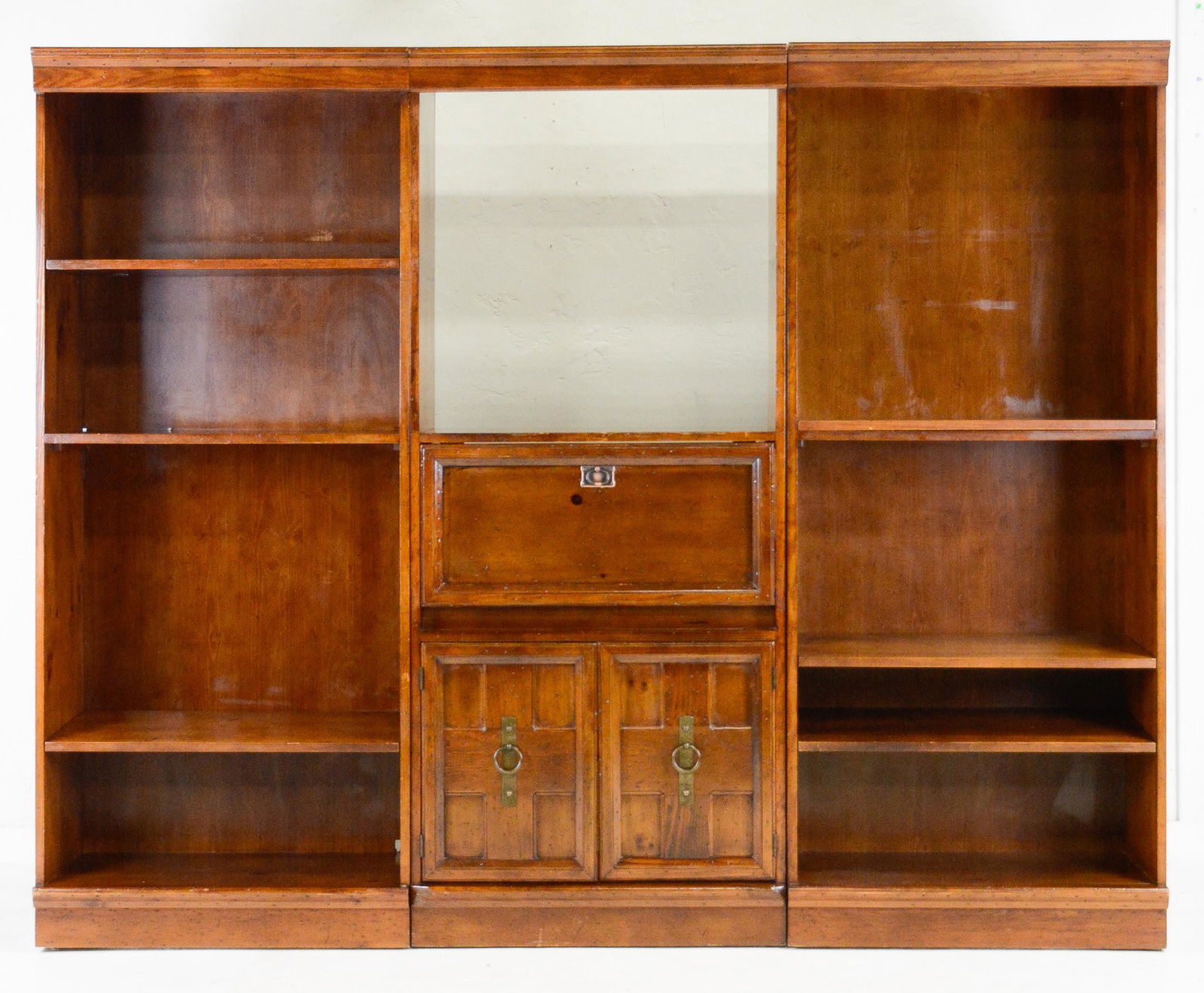 3pc Large Bookcase / Shelf With Drop Front Center (1 of 5)