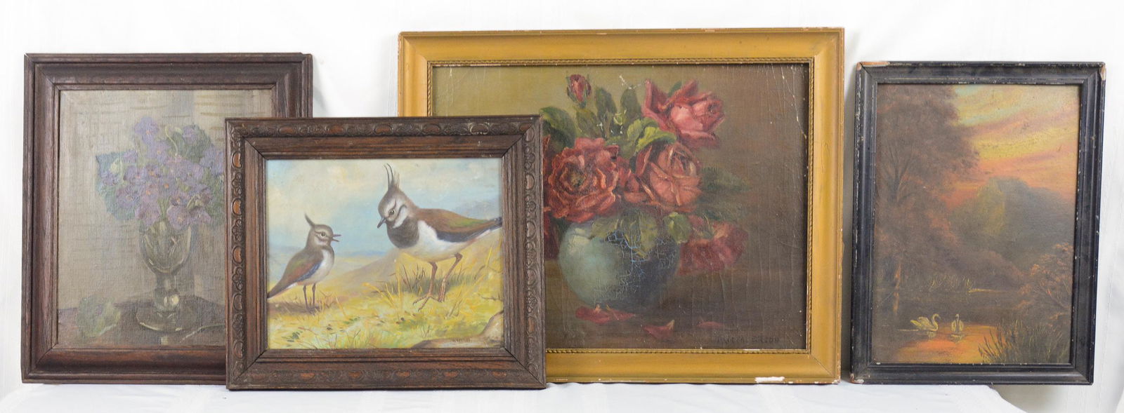 4pcs Assorted Framed Art - Fruit, Birds, Etc. (1 of 5)