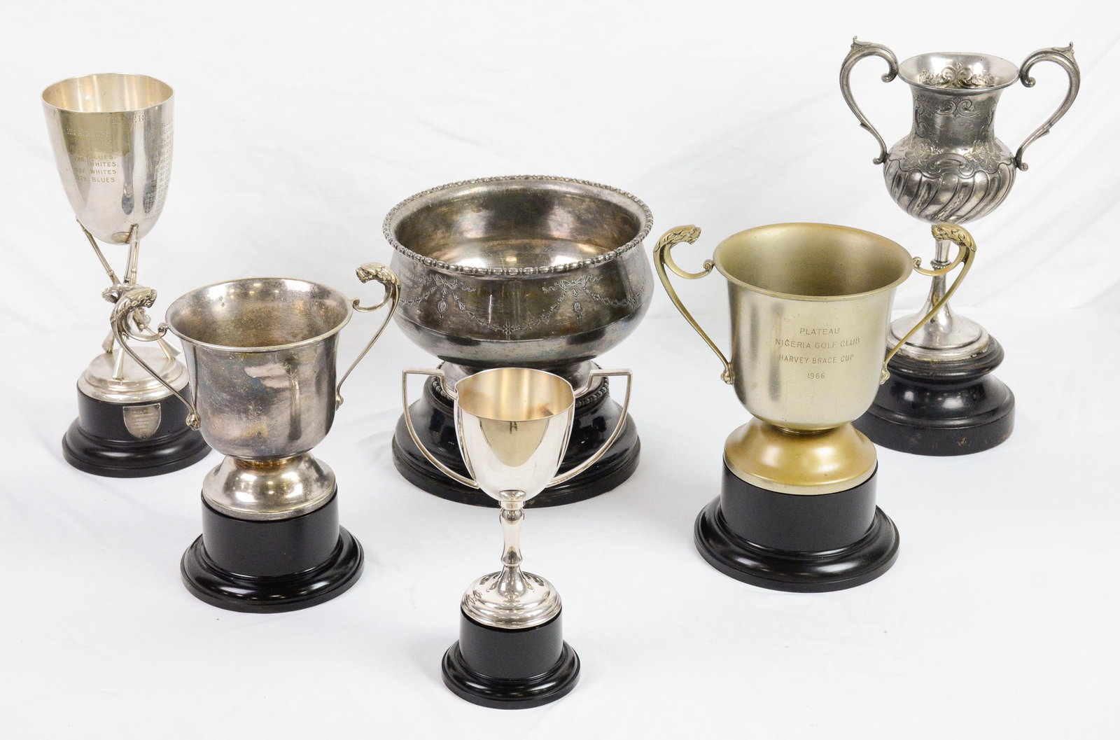 5 Vintage English Trophies: 5 Vintage English Trophies - 13 in tall x 7 x 5