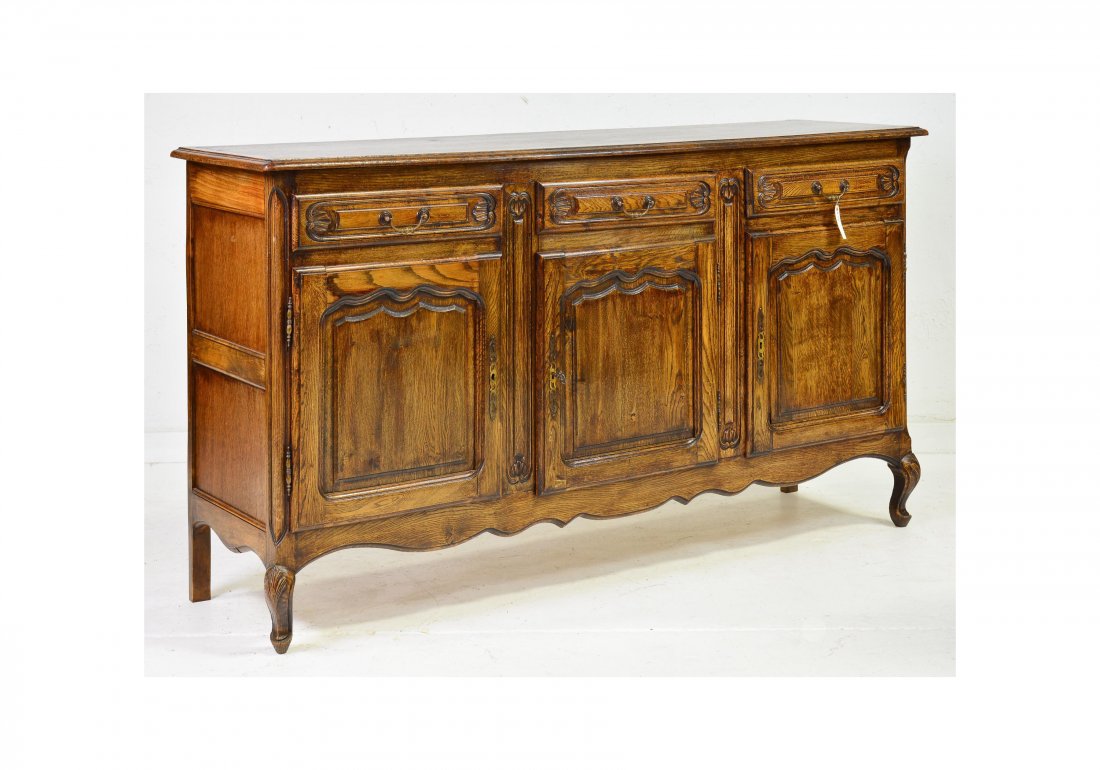 Dark Oak Country French Sideboard / Server (1 of 7)