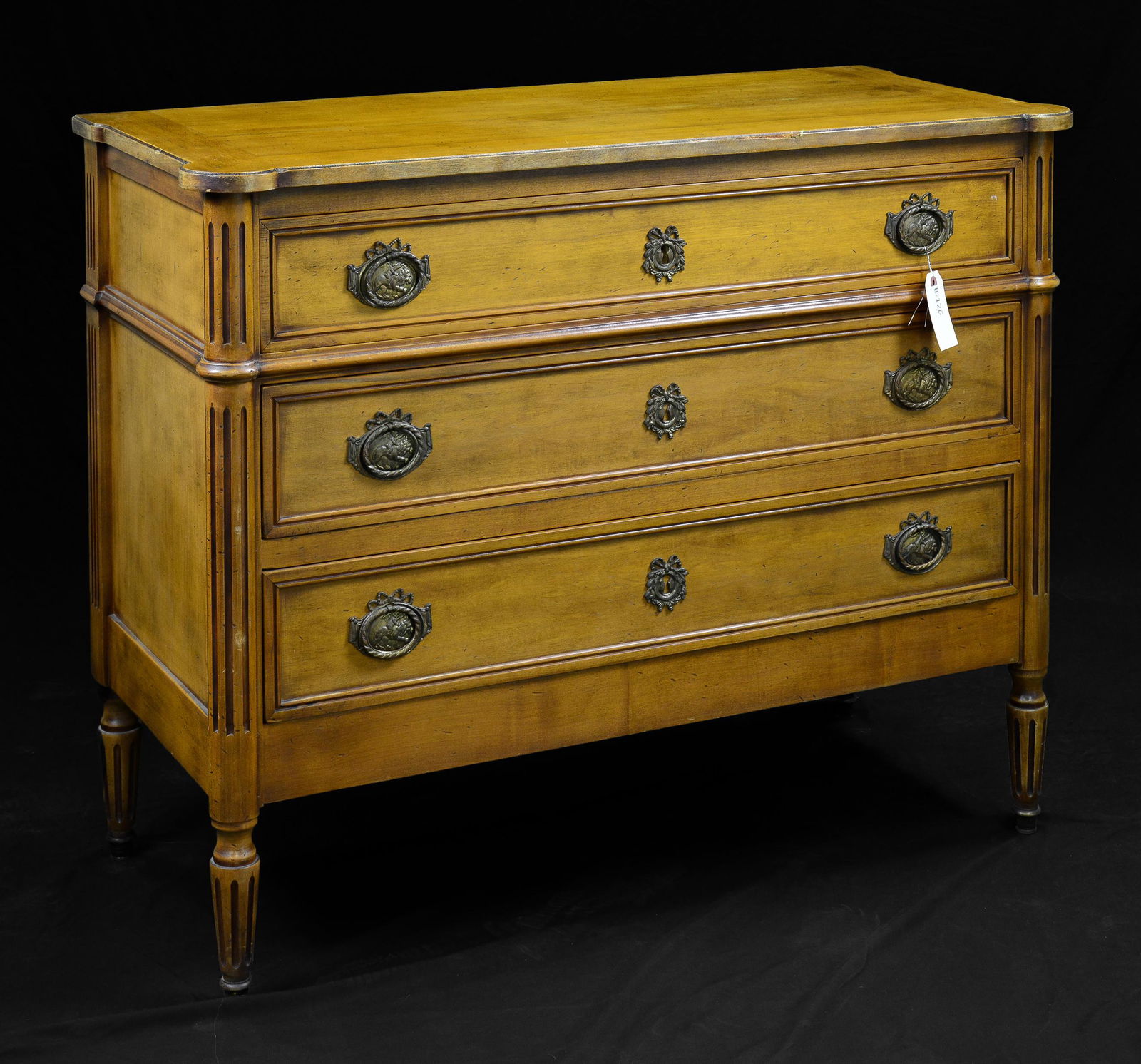Louis XVI Style 3 Drawer Chest (1 of 6)