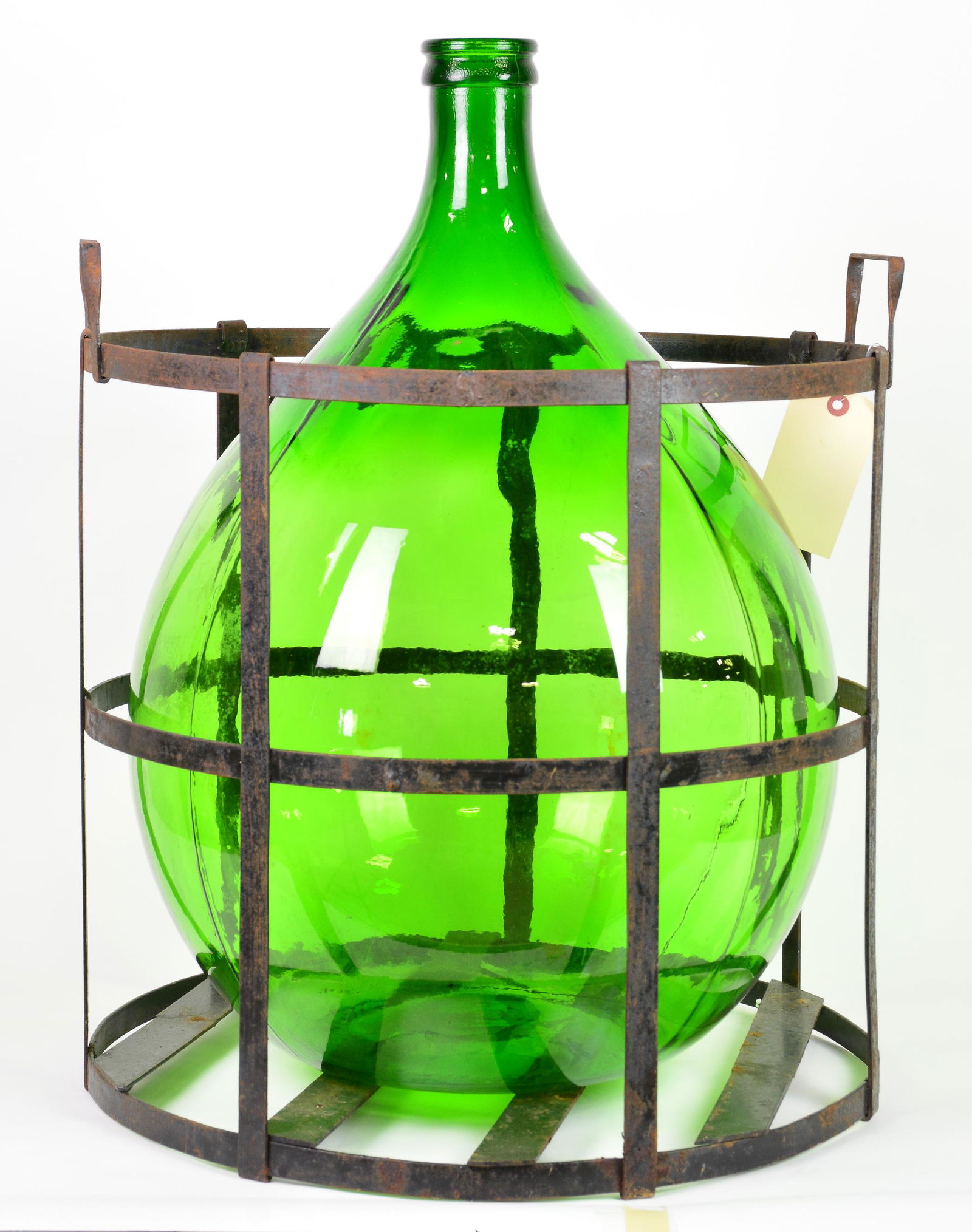 Demijohn / Carboy / Bottle in Metal Basket #1 (1 of 3)