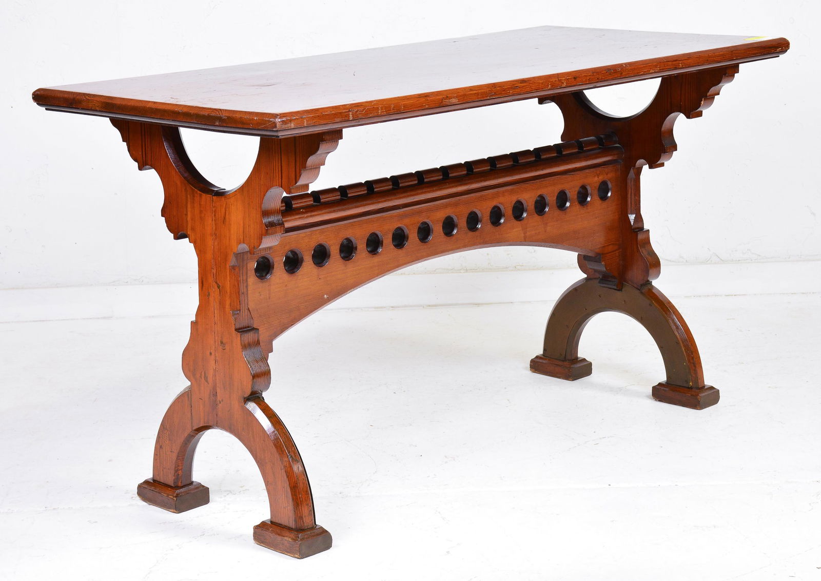 French Pine Monastery Table (1 of 2)