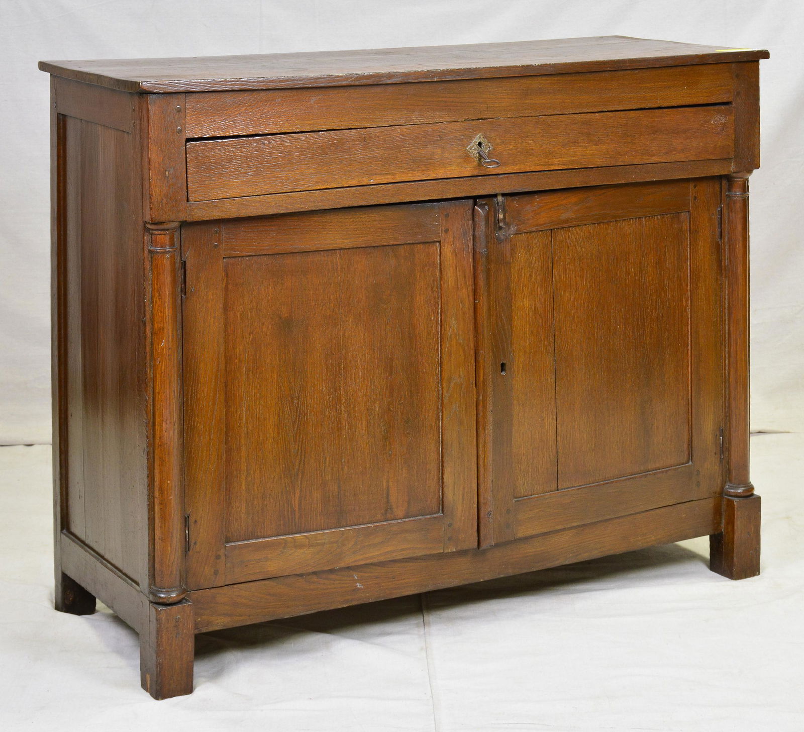 Rustic French Cabinet with Columns (1 of 3)