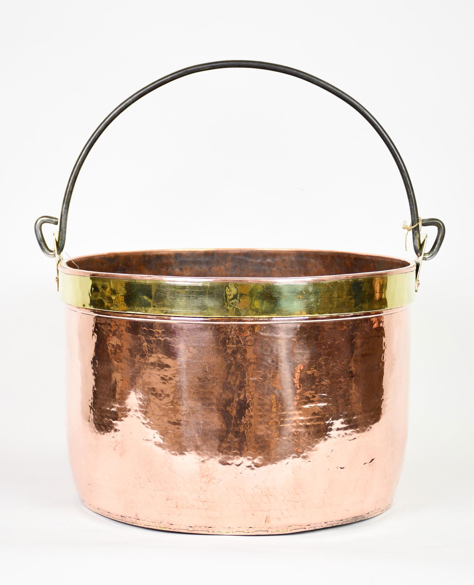 Large Antique Copper & Brass French Jam Pan / Pot #1 (1 of 4)