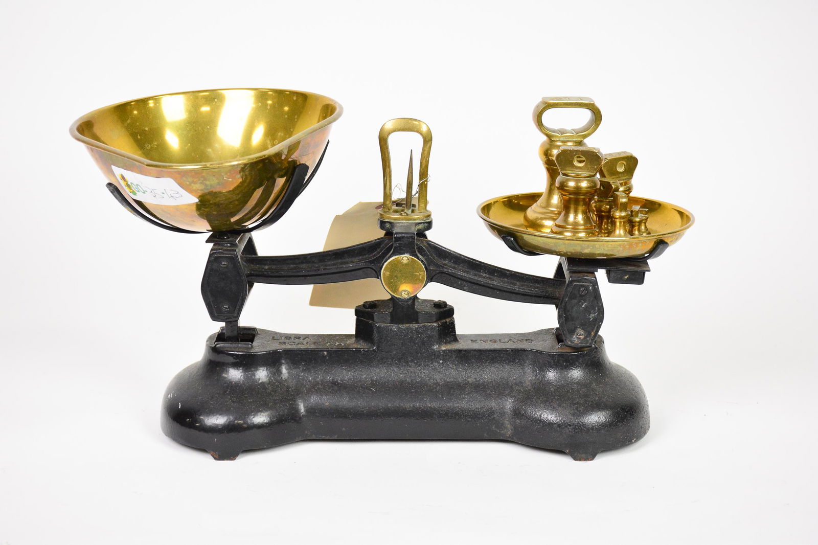 British Balance Scale With Brass Bell Weights (1 of 3)
