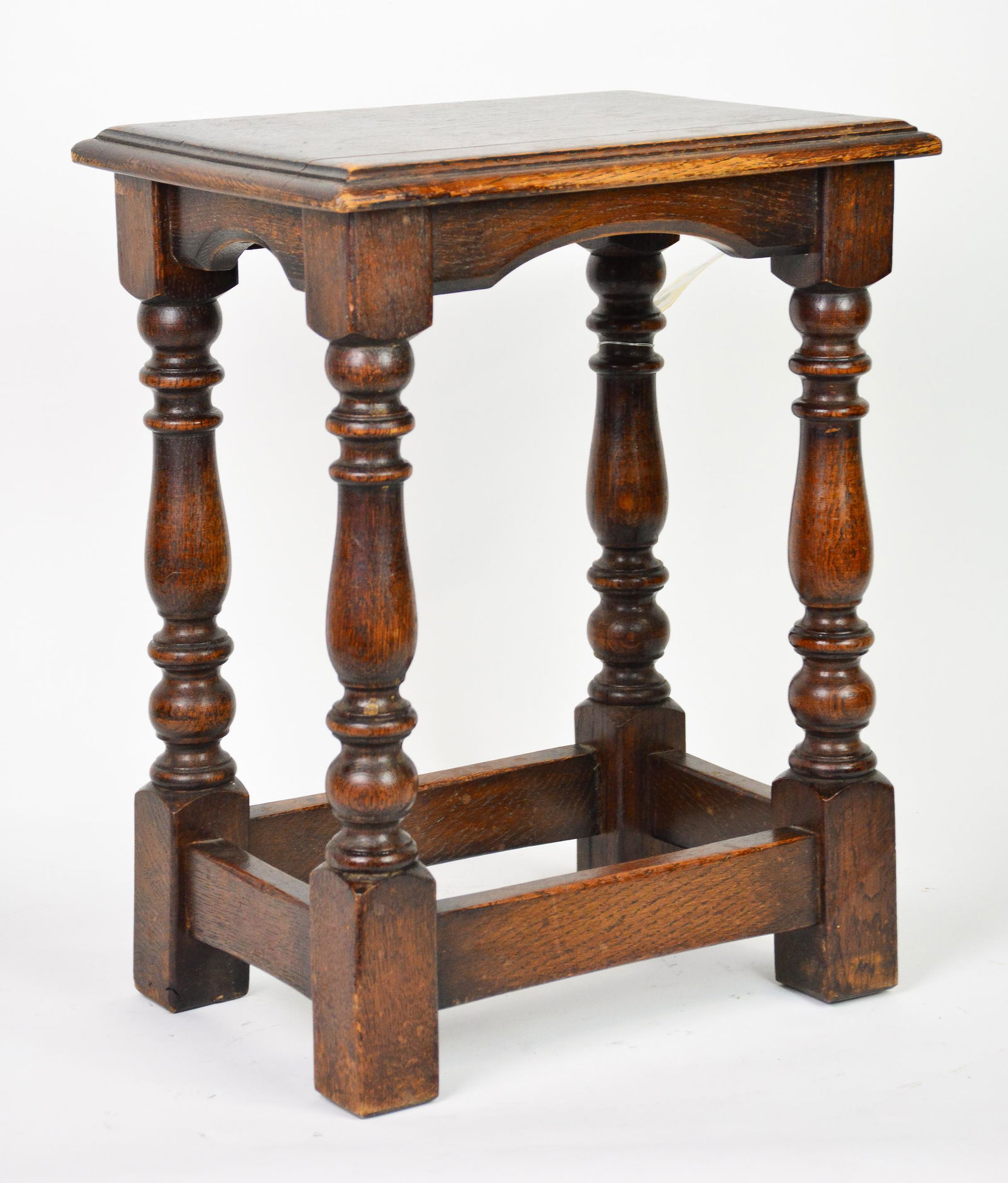 British Oak Joint Stool (1 of 3)