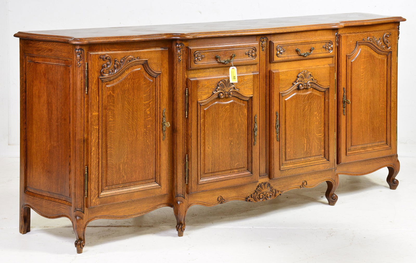 Country French Oak 4 Door Sideboard / Server (1 of 3)