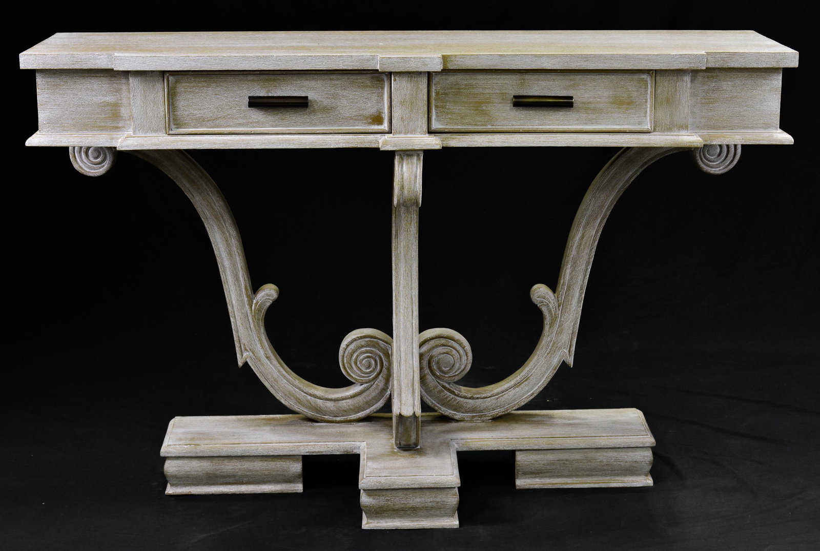 Mystic Grey 2 Drawer Hall Console: New Item, Mystic Grey 2 Drawer Hall Console - 34 in tall x 52 x 17