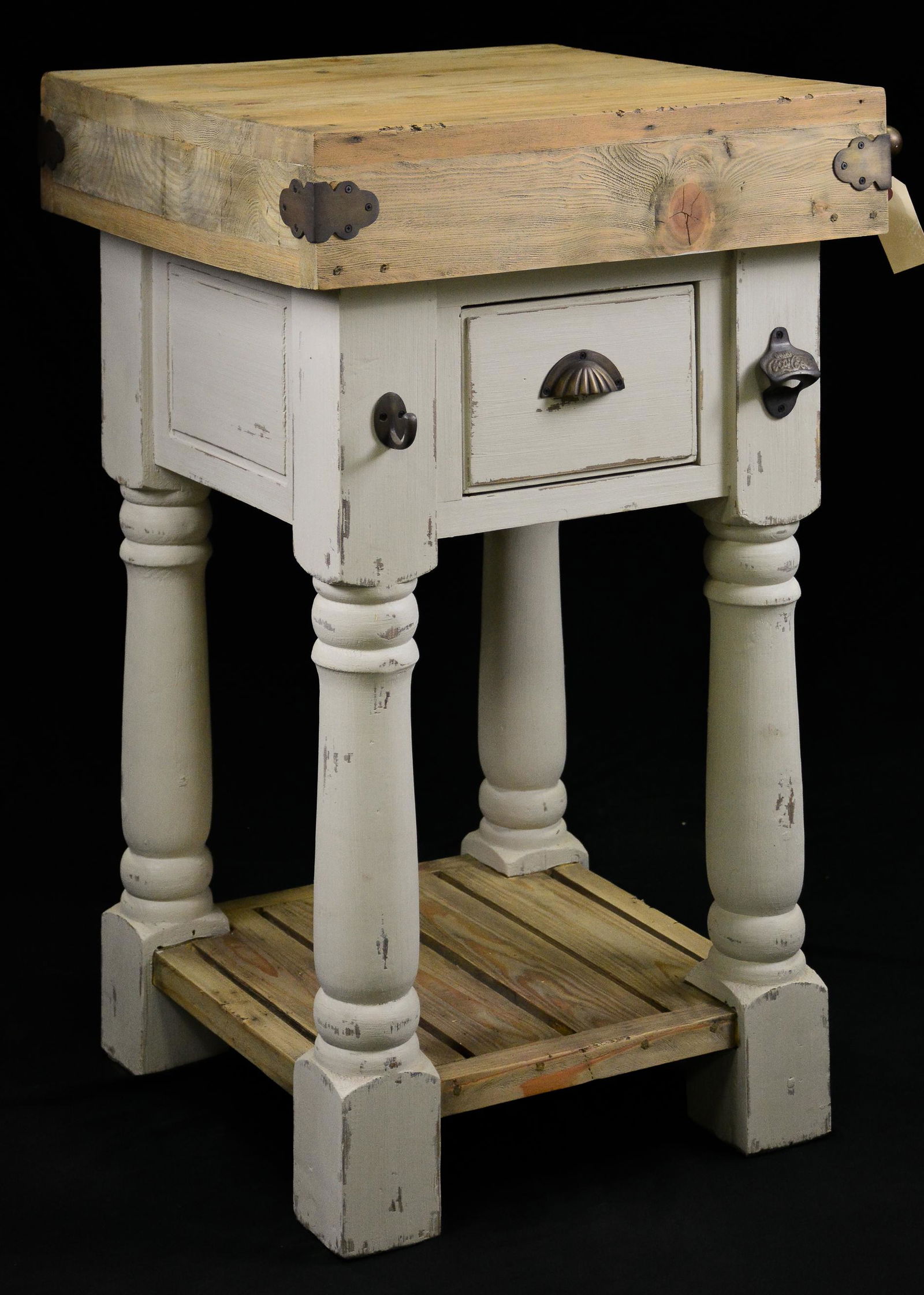 Painted Base Single Drawer Kitchen Island (1 of 3)