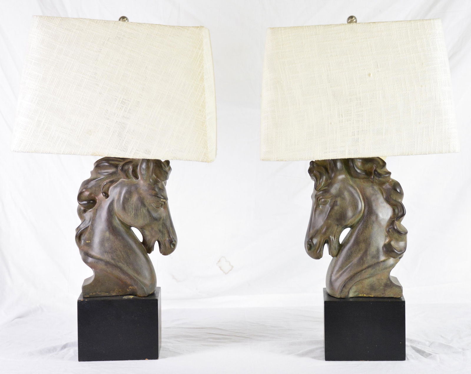 Pair Horse Head Table Lamps (1 of 3)