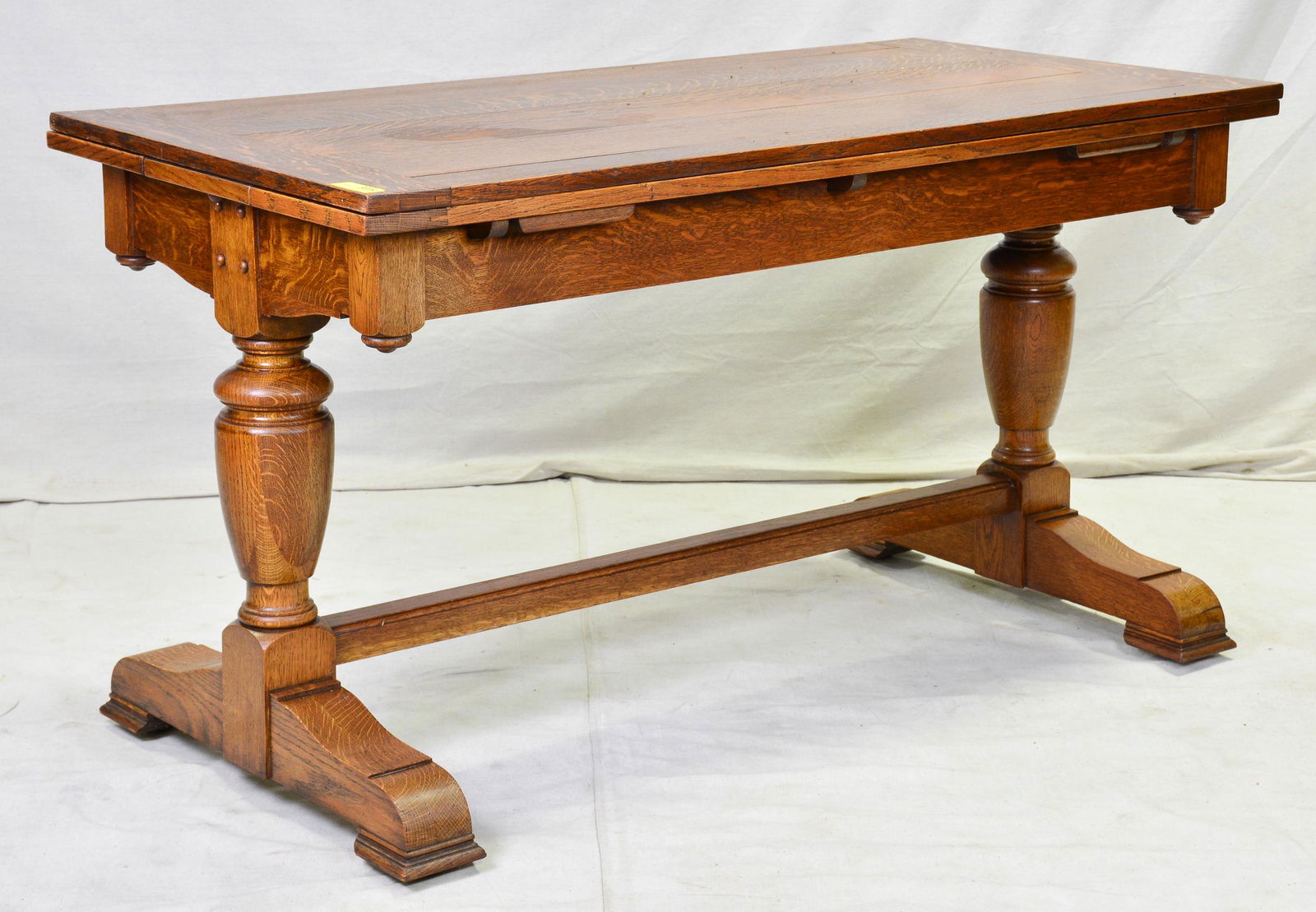 English Oak Draw Leaf Table (1 of 4)