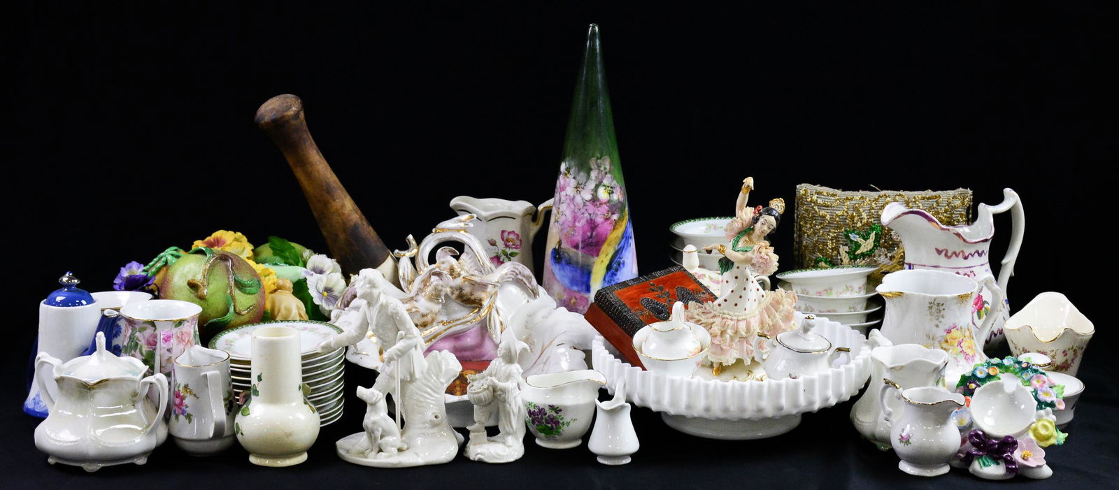 55pcs Assorted China - Figures, Pitchers, Etc (1 of 9)