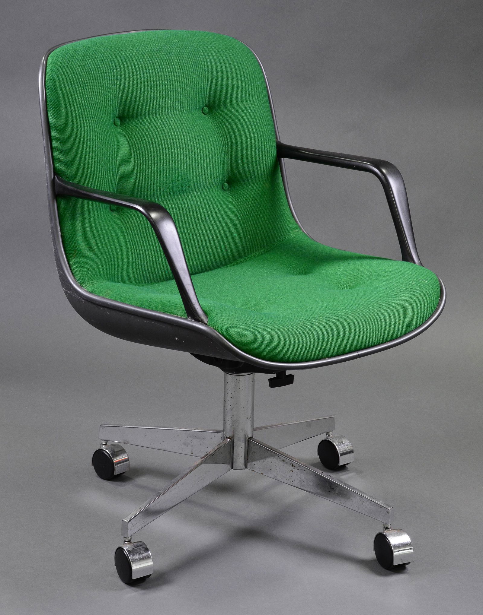 American Mid Century Modern Green Office Chair (1 of 2)