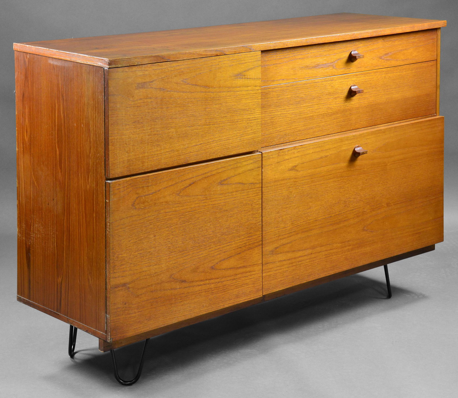 Mid Century Teak Sideboard on Hair Pin Legs (1 of 3)