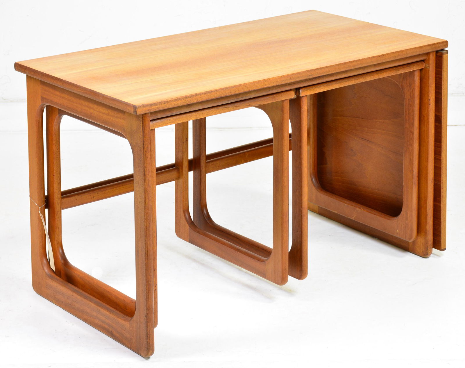 Drop Side Mid Century Modern Teak Nest of Tables (1 of 8)