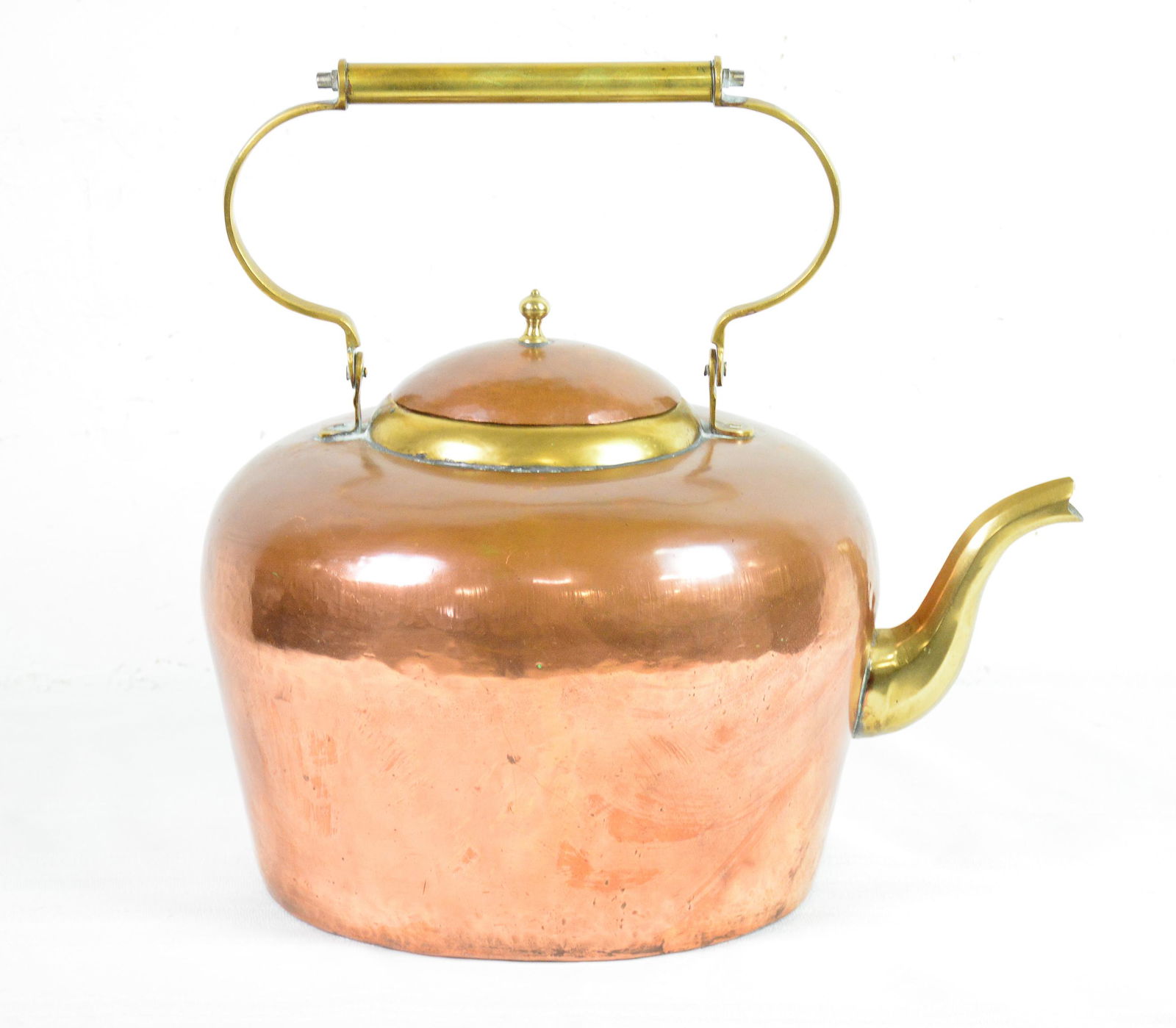 Large British Copper / Brass Kettle (1 of 3)