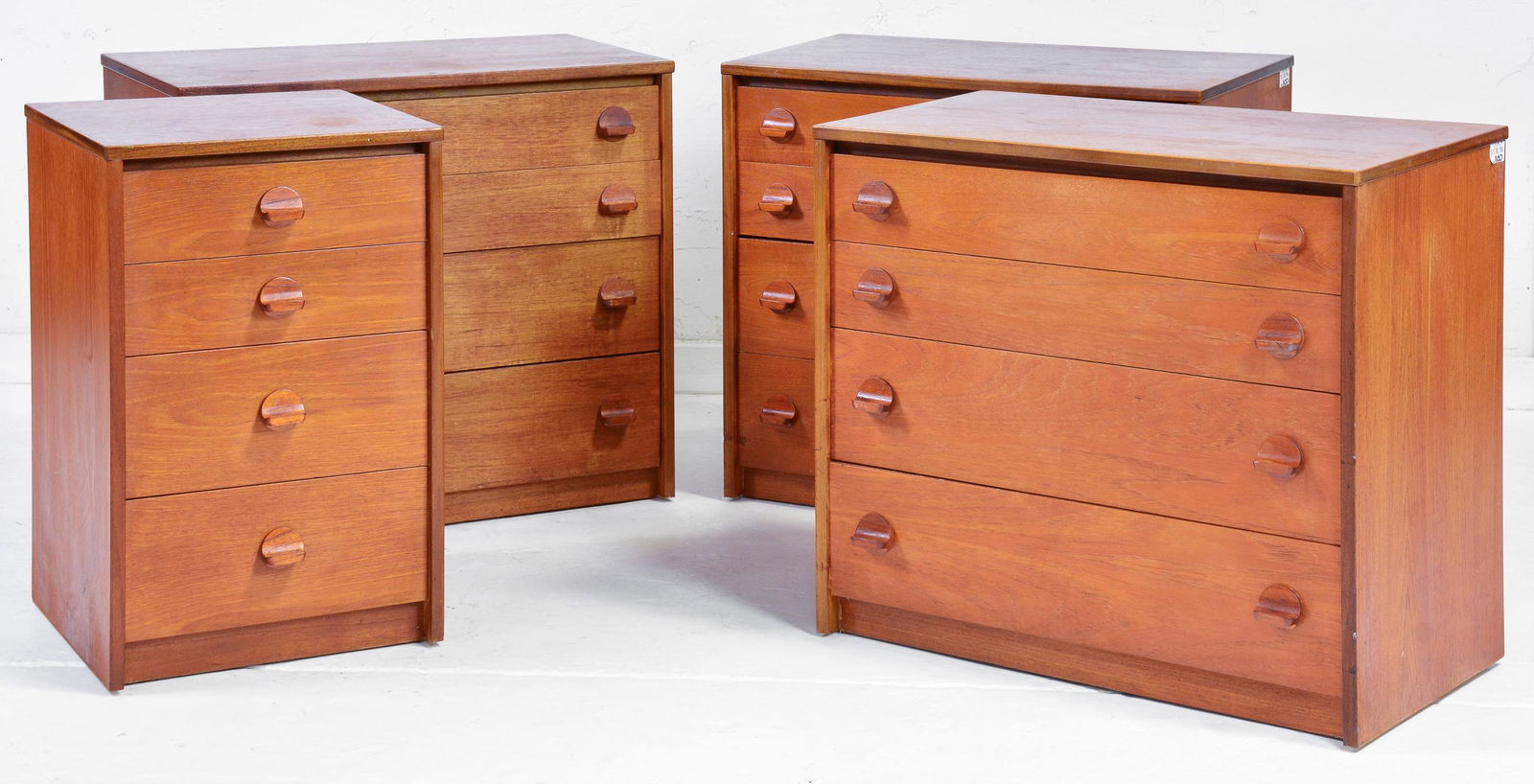 4 Mid Century Modern 4 Drawer Chests - Stag (1 of 8)