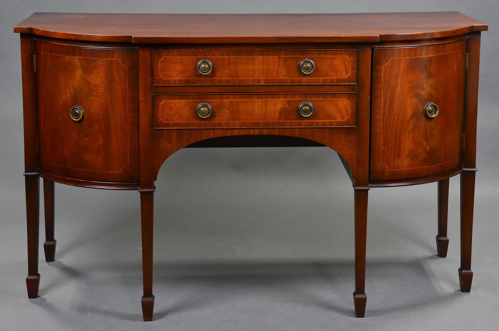 English Mahogany Bow Front Server / Sideboard (1 of 3)