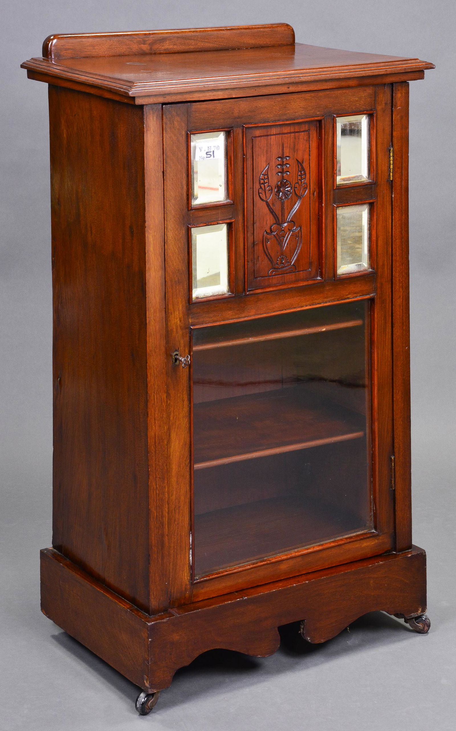 Edwardian Small Walnut Cabinet (1 of 5)