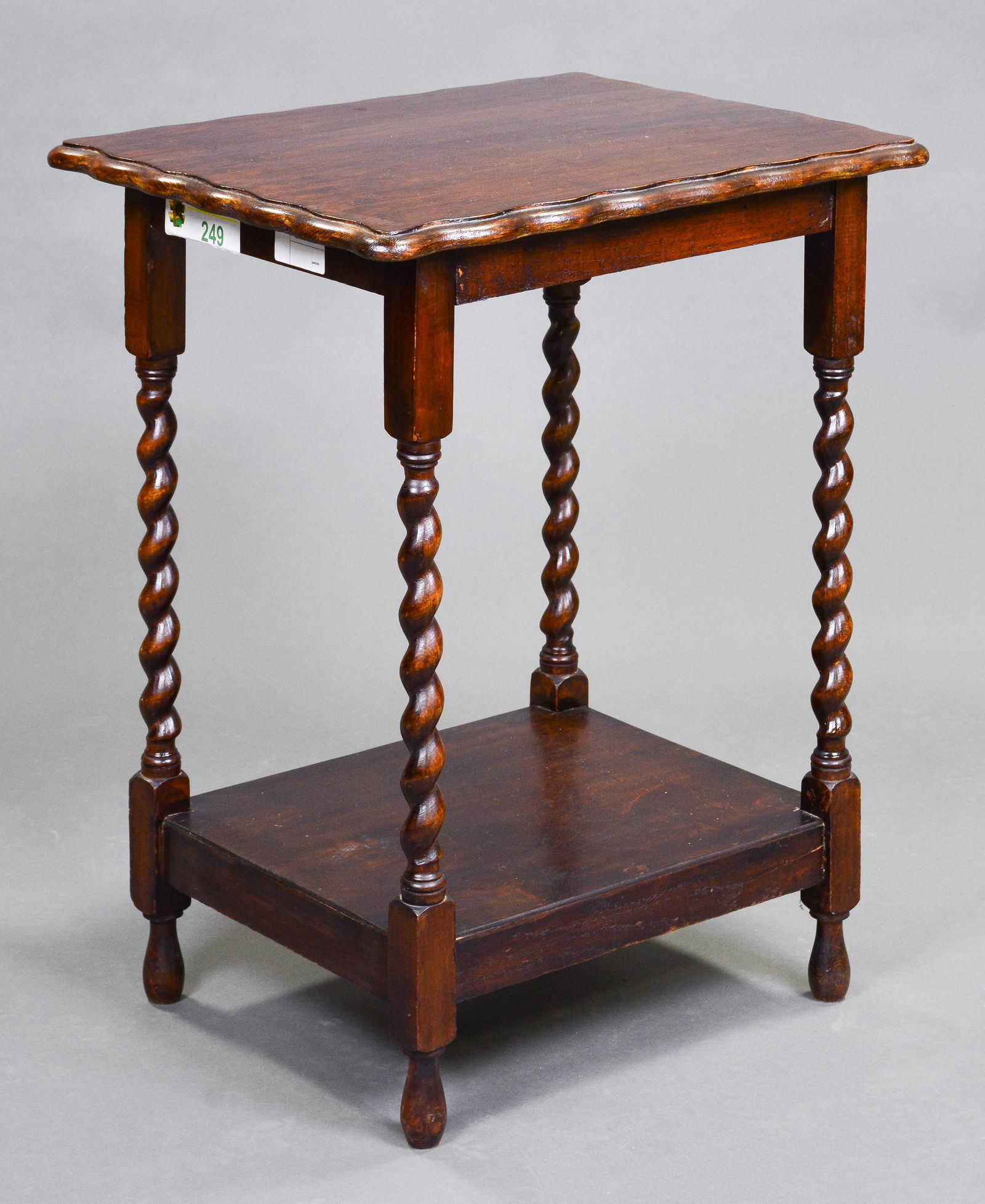 Tall British Oak Barley Twist Occasional Table (1 of 2)