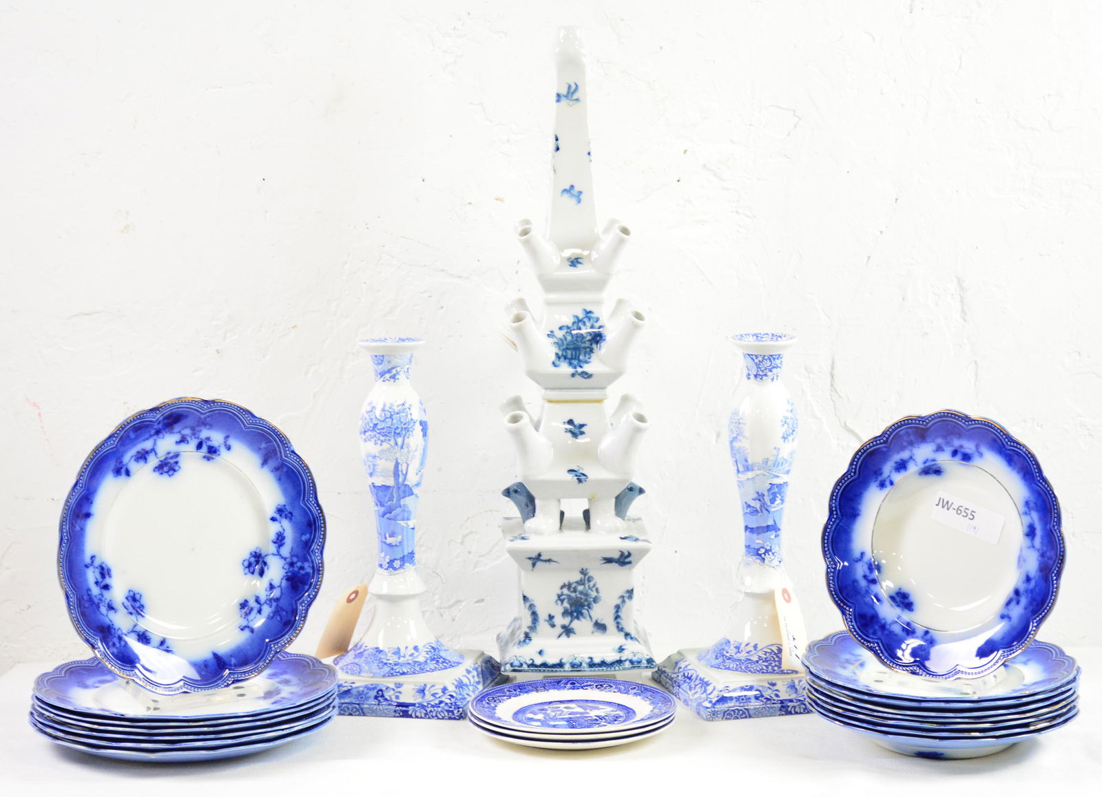 21pcs Assorted Blue / White China (1 of 5)