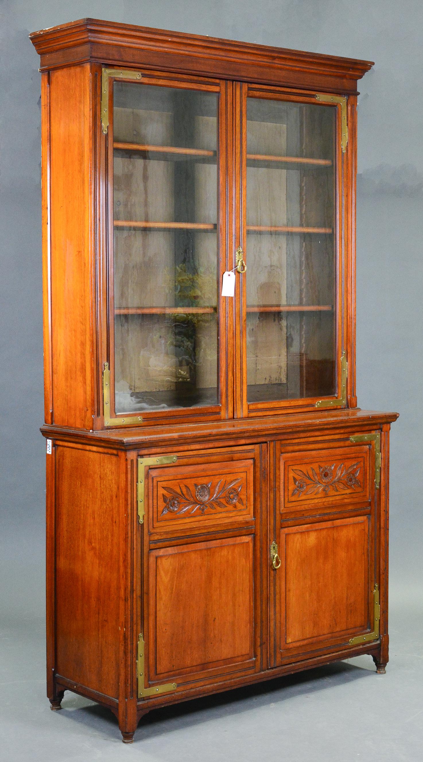Edwardian Bookcase in Mahogany (1 of 3)