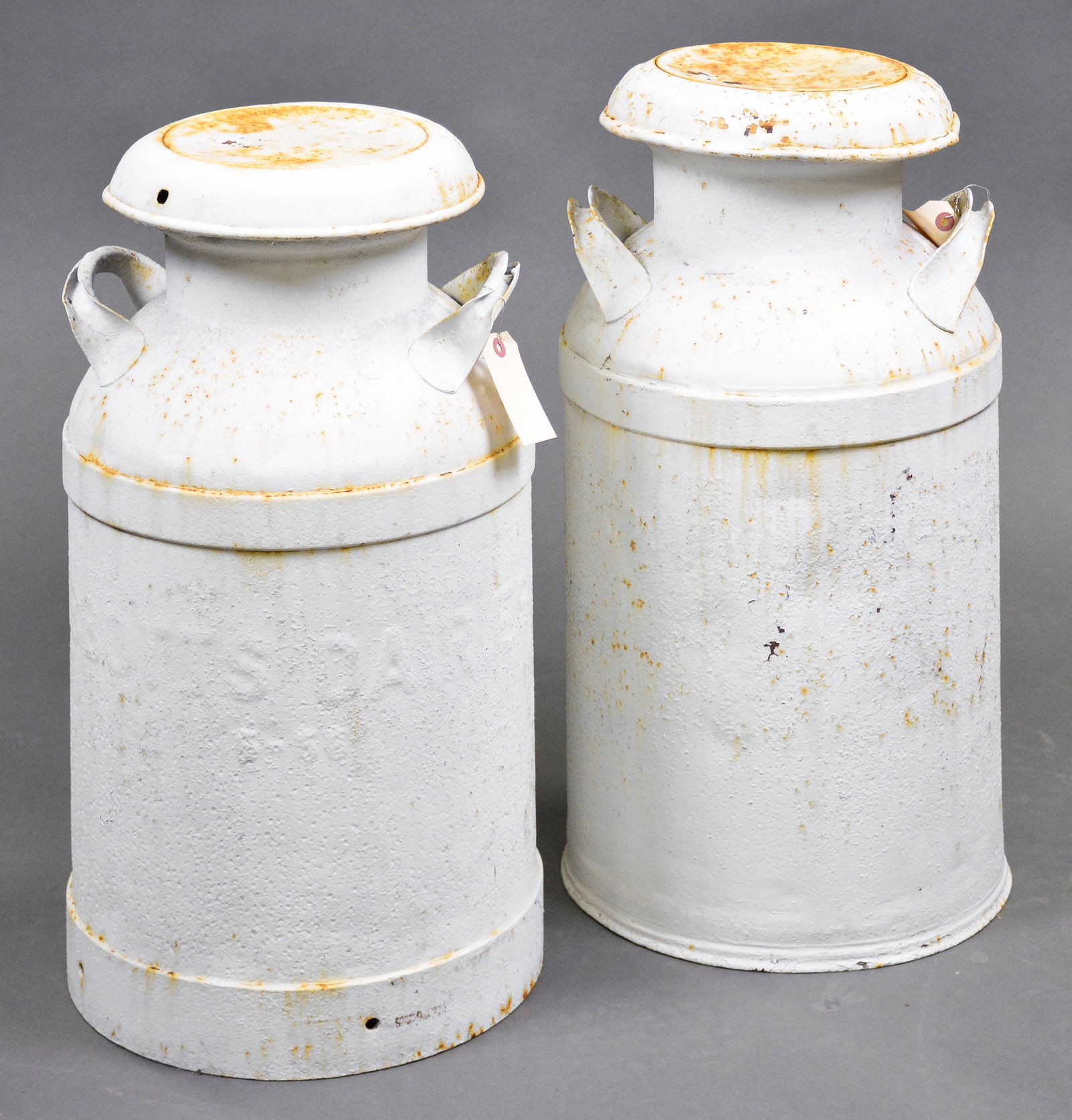 2 Vintage Painted Milk Cans (1 of 3)