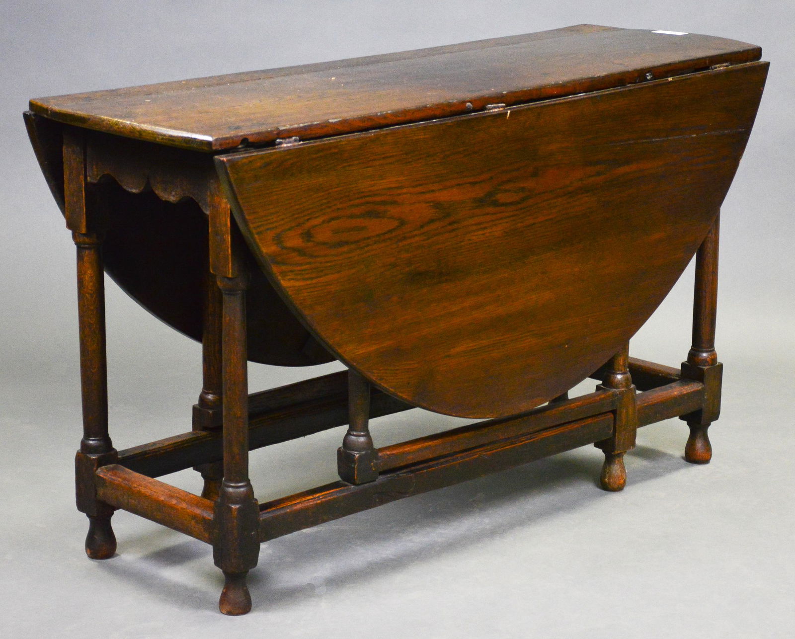 Large English Oak Drop Leaf / Gateleg Table (1 of 2)