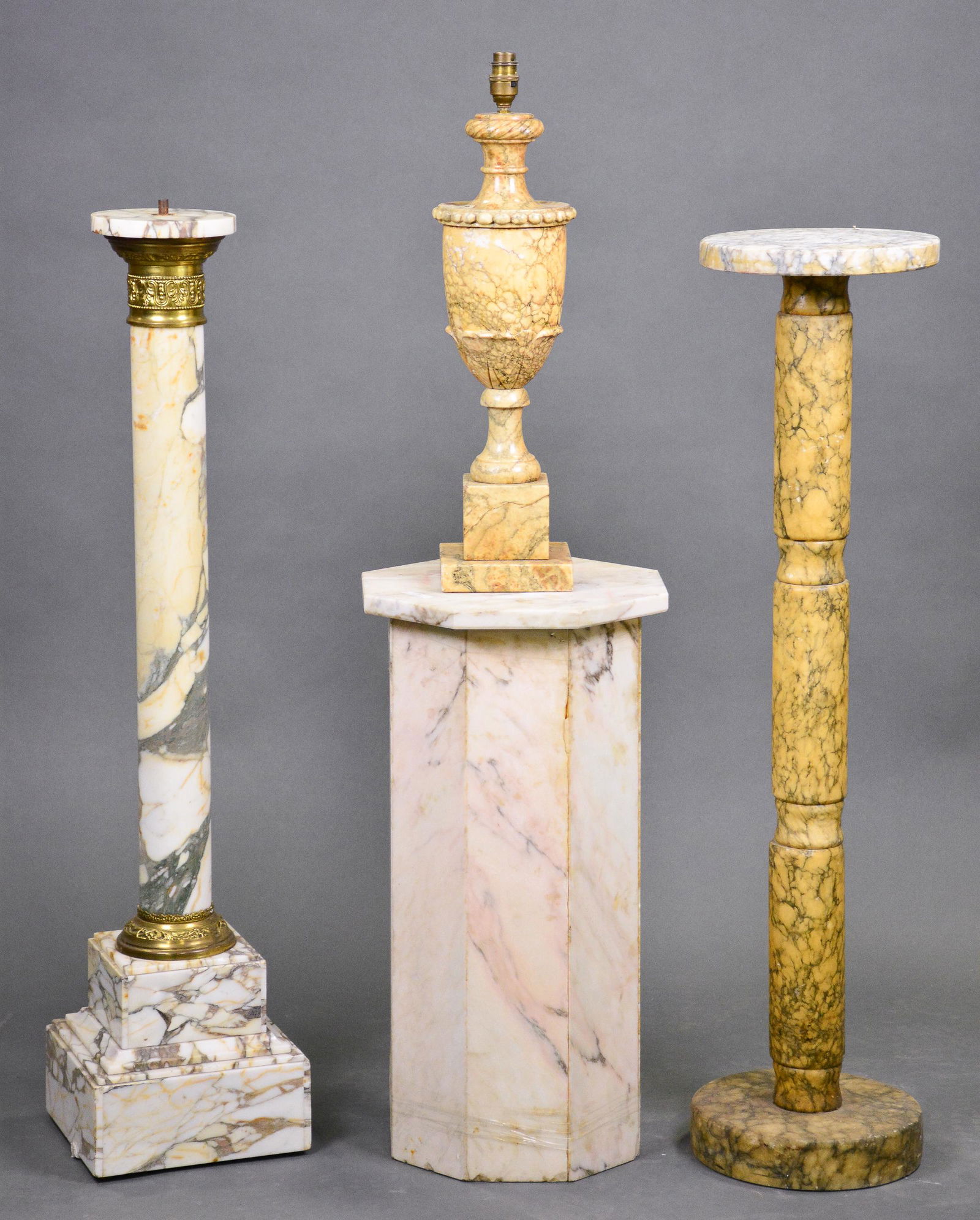 4pcs Assorted Marble - Stands / Lamps (1 of 4)
