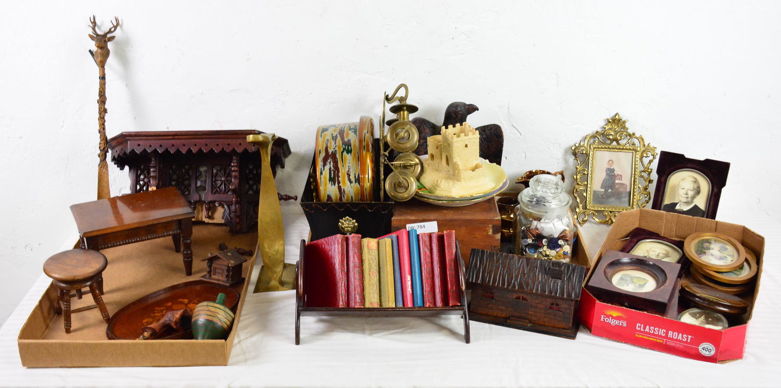 Bulk Lot - Books, Wall Shelf, Frames, Art Etc. (1 of 5)