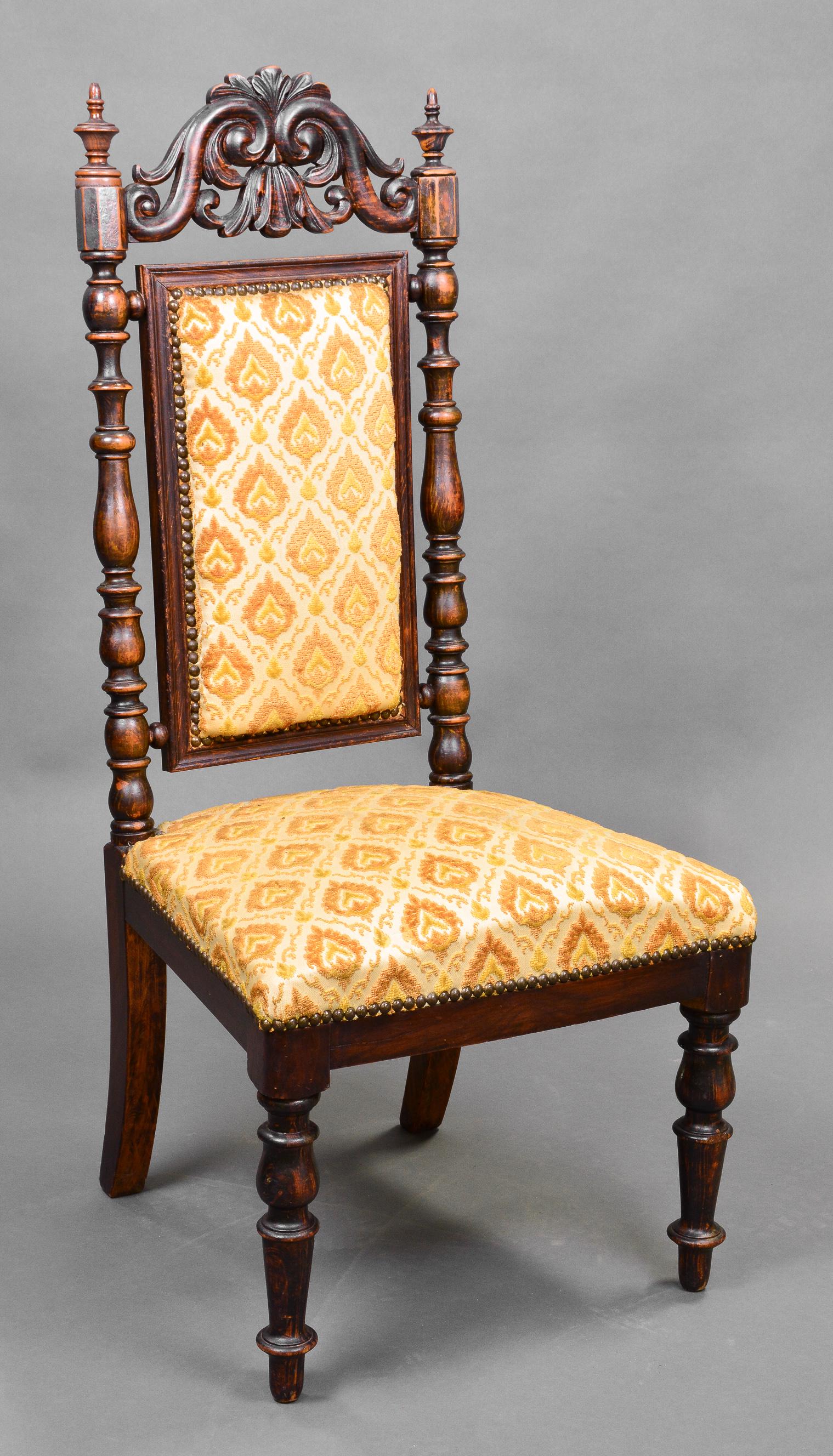 Louis XIII Style Carved Nursing Chair (1 of 3)