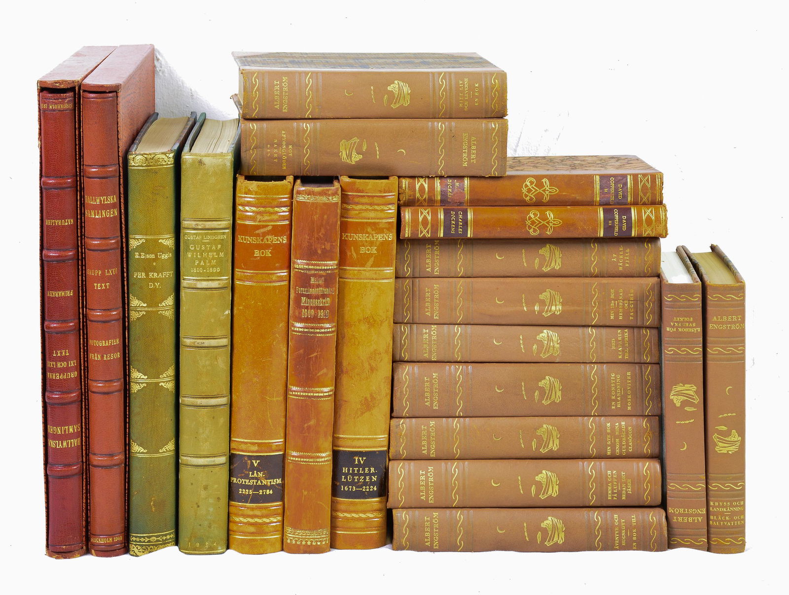 20 Vintage Leather European Books #2 (1 of 3)