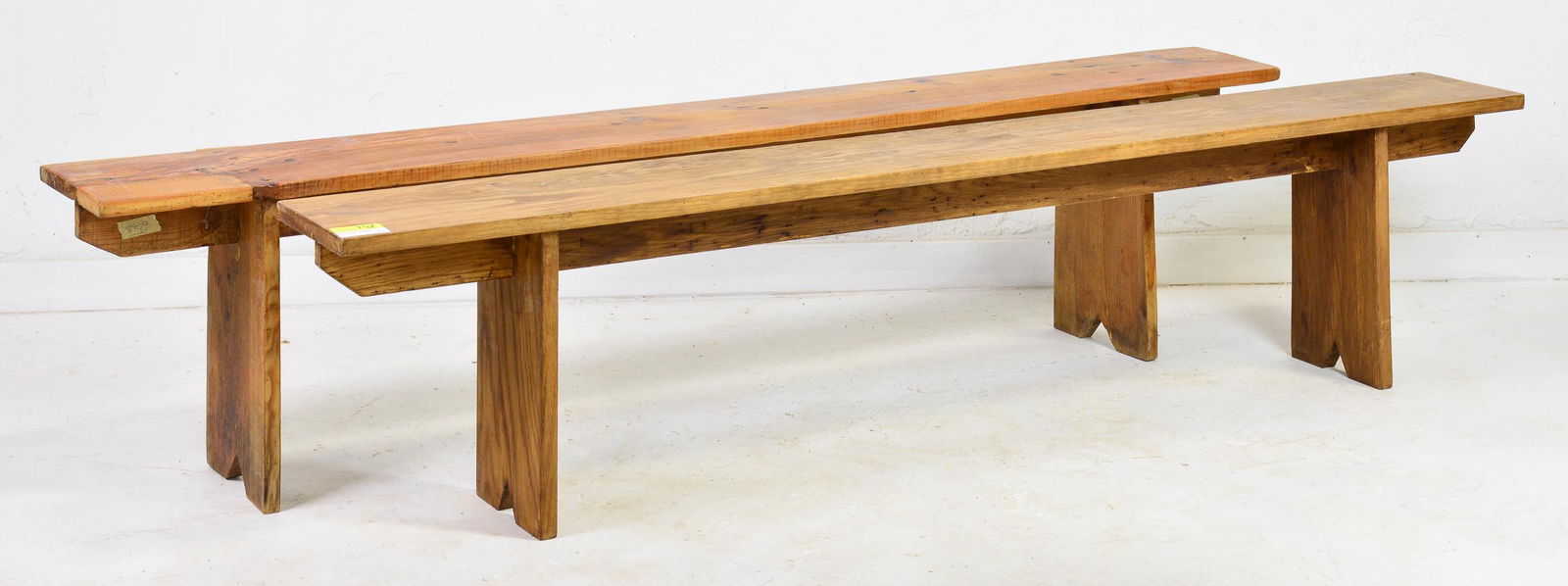 Pair of French Farmhouse Benches in Pine (1 of 3)