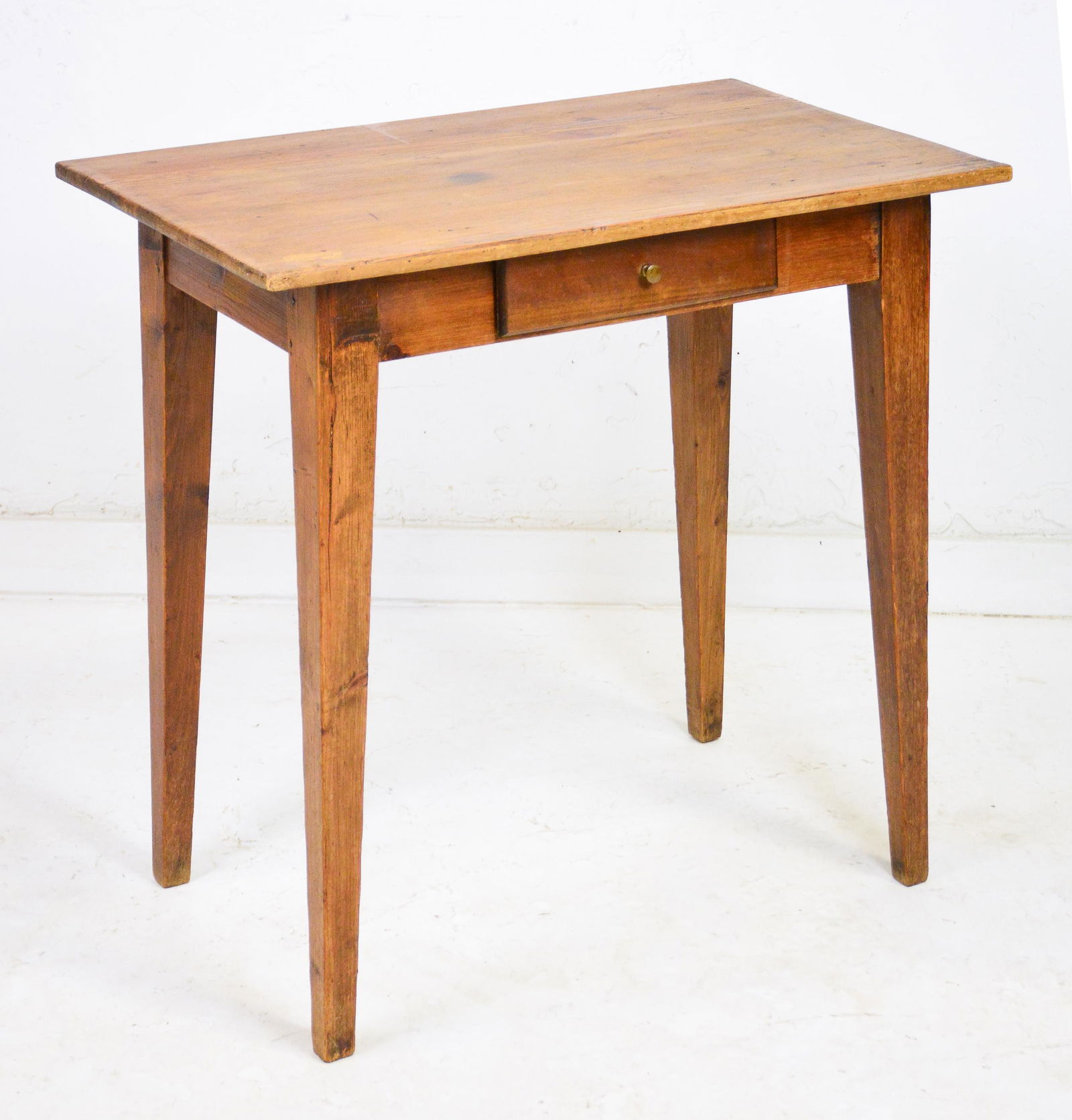 Small French Rustic Single Drawer Side Table (1 of 4)