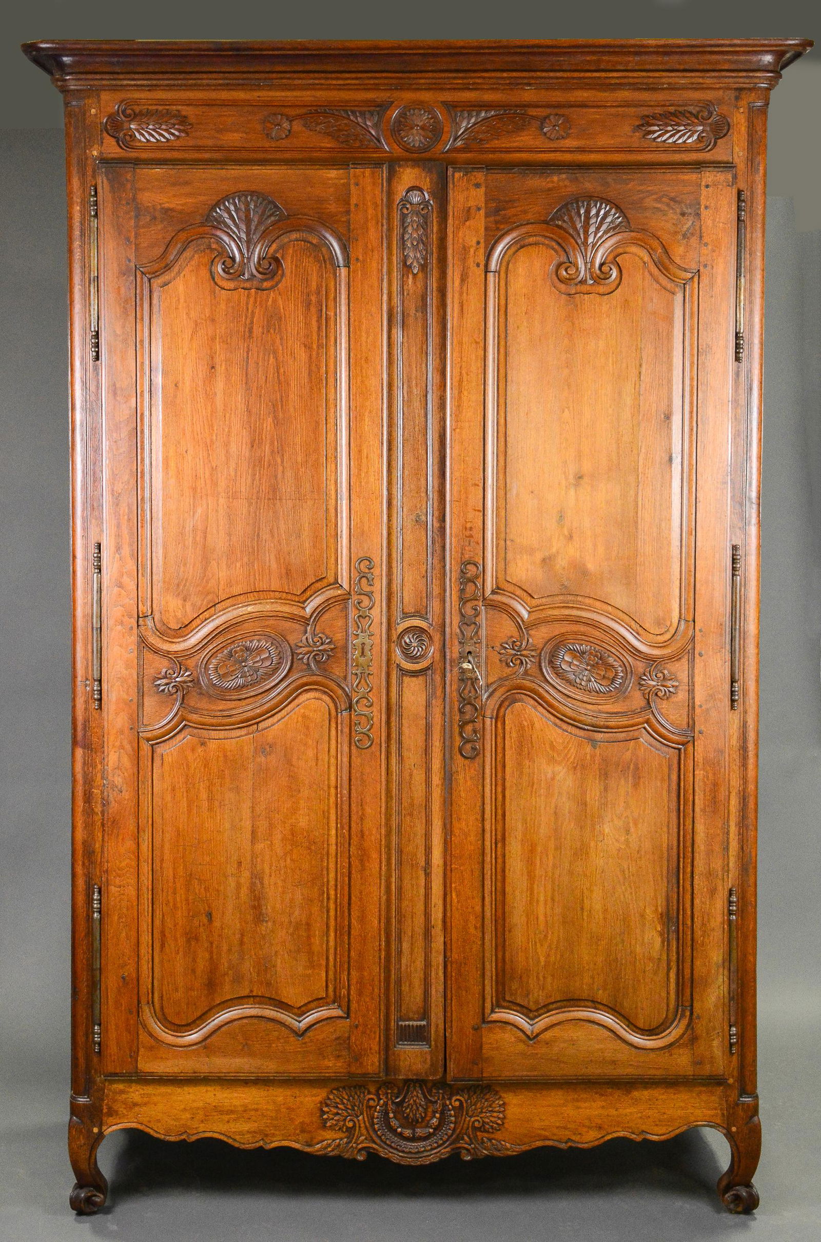 Large Louis XV Style Double Door Armoire (1 of 4)